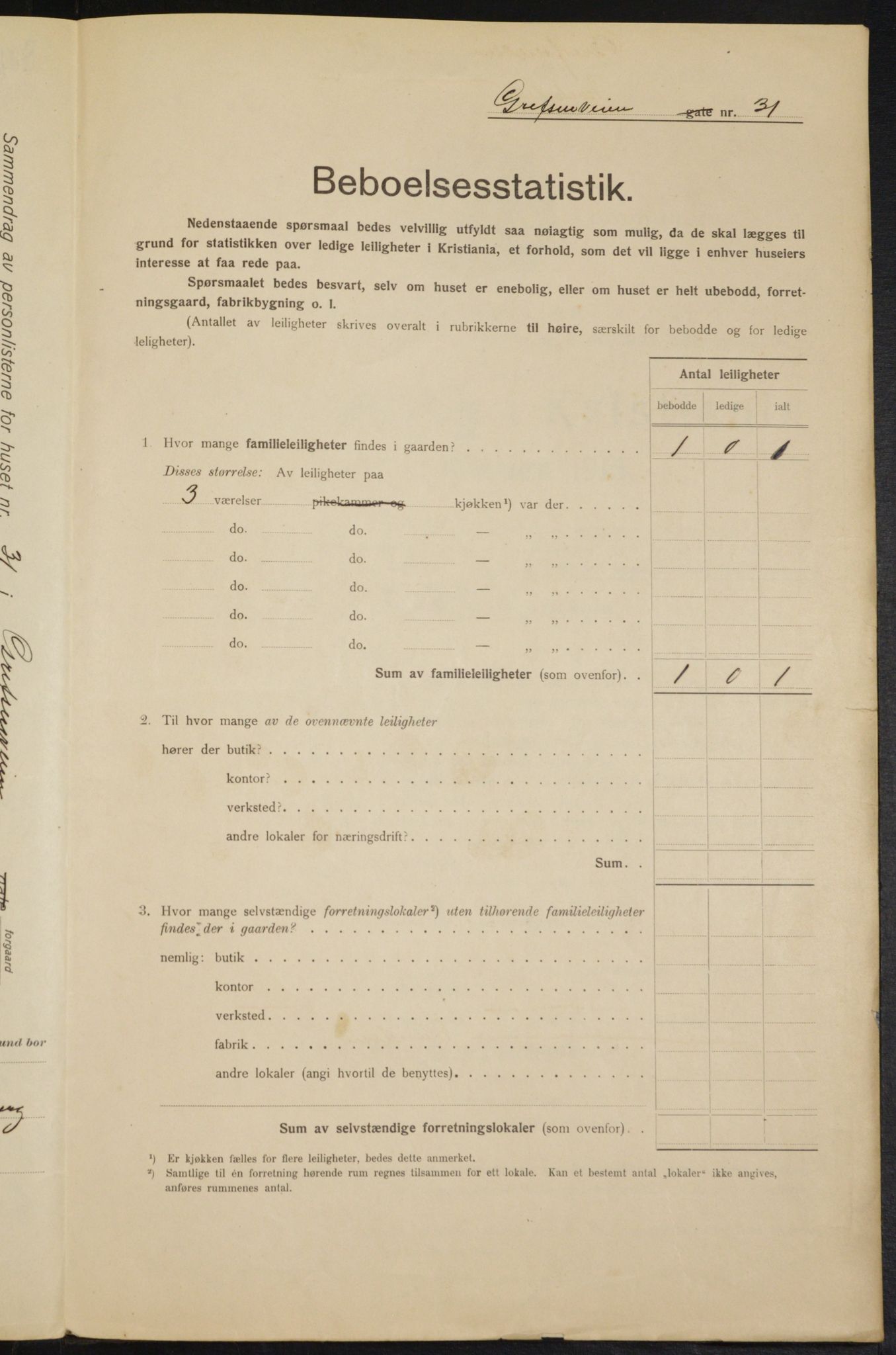 OBA, Municipal Census 1915 for Kristiania, 1915, p. 29317