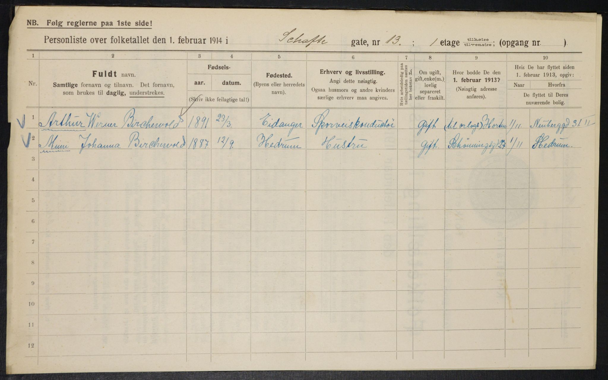 OBA, Municipal Census 1914 for Kristiania, 1914, p. 89245