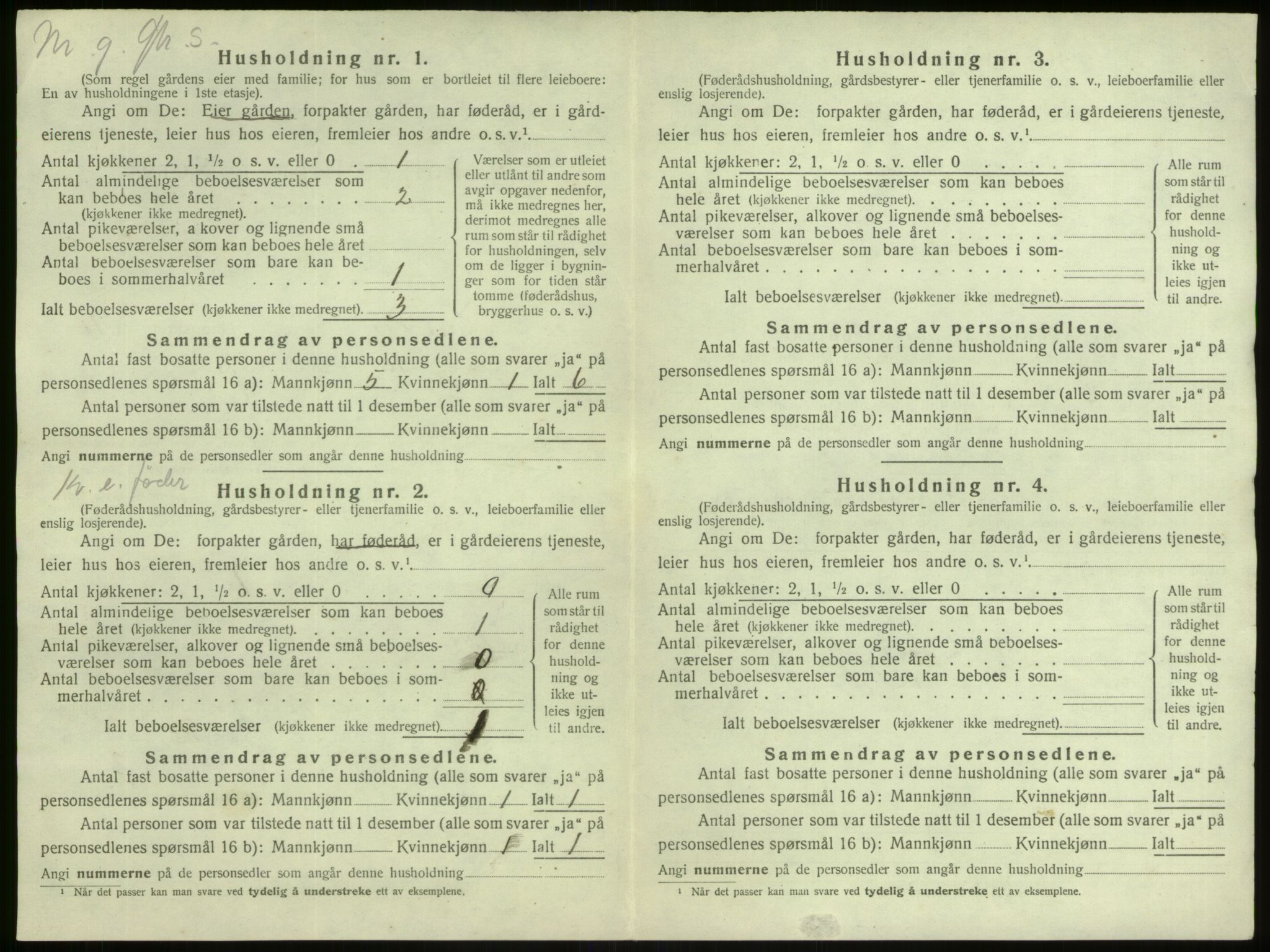 SAB, 1920 census for Manger, 1920, p. 766