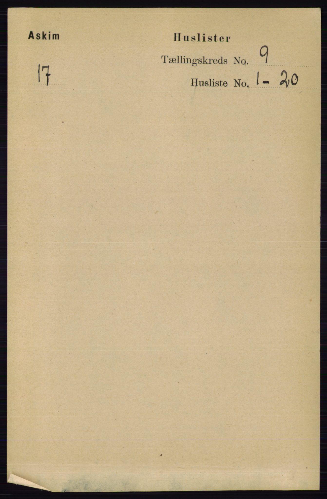 RA, 1891 census for 0124 Askim, 1891, p. 1439