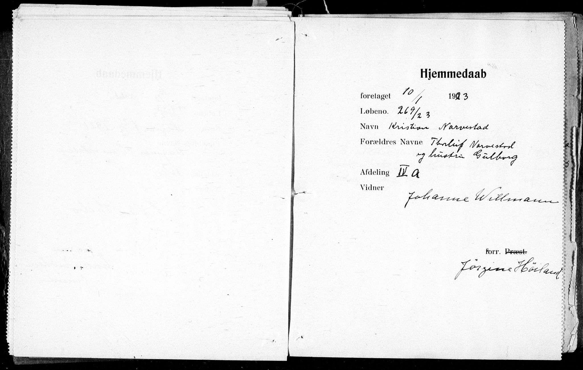 Ullevål sykehus prestekontor Kirkebøker, SAO/A-10542a/K/Ka/L0002: Baptism register no. 2, 1907-1924
