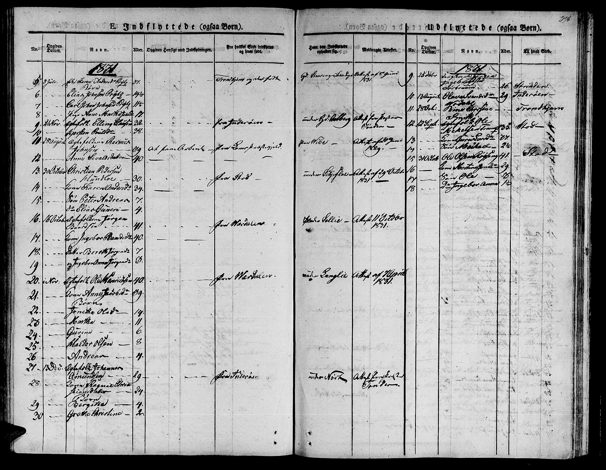 Ministerialprotokoller, klokkerbøker og fødselsregistre - Nord-Trøndelag, SAT/A-1458/735/L0336: Parish register (official) no. 735A05 /1, 1825-1835, p. 278