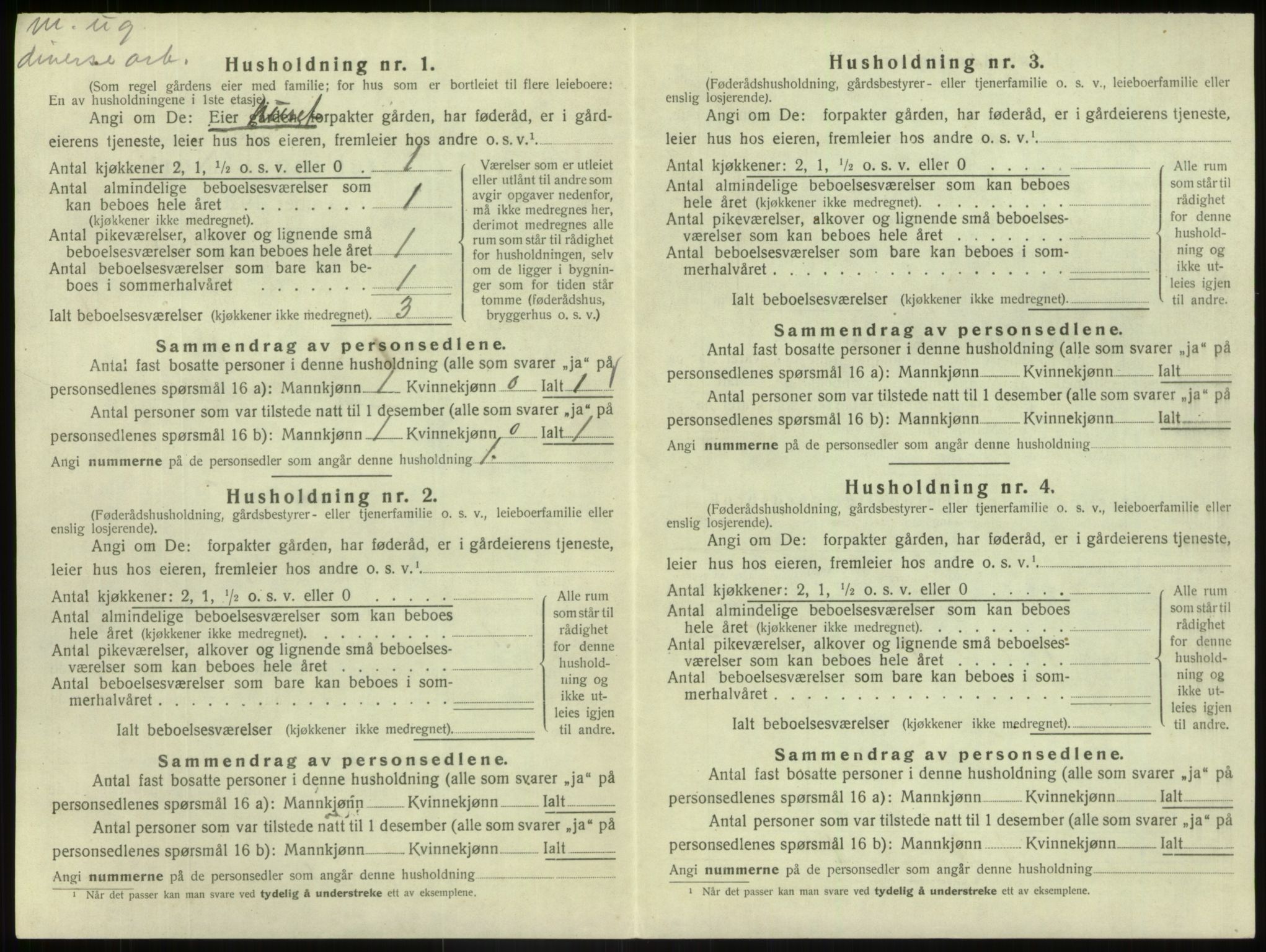 SAB, 1920 census for Hafslo, 1920, p. 762