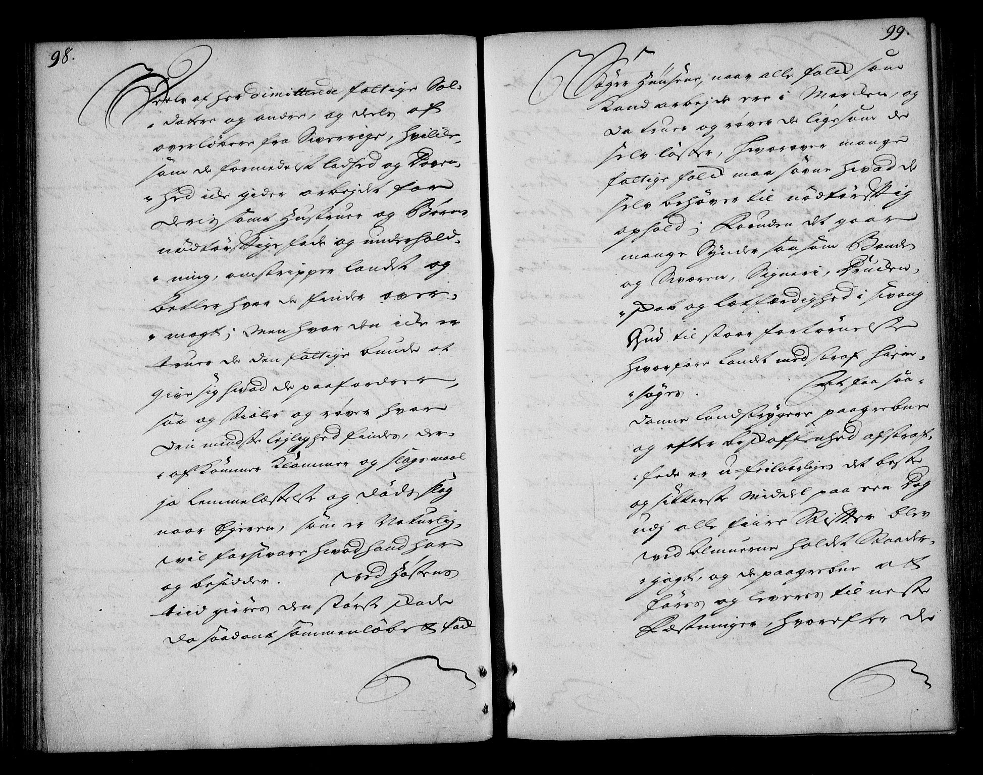 Stattholderembetet 1572-1771, AV/RA-EA-2870/Bd/L0003: Relasjonsprotokoll, 1720-1722, p. 98-99
