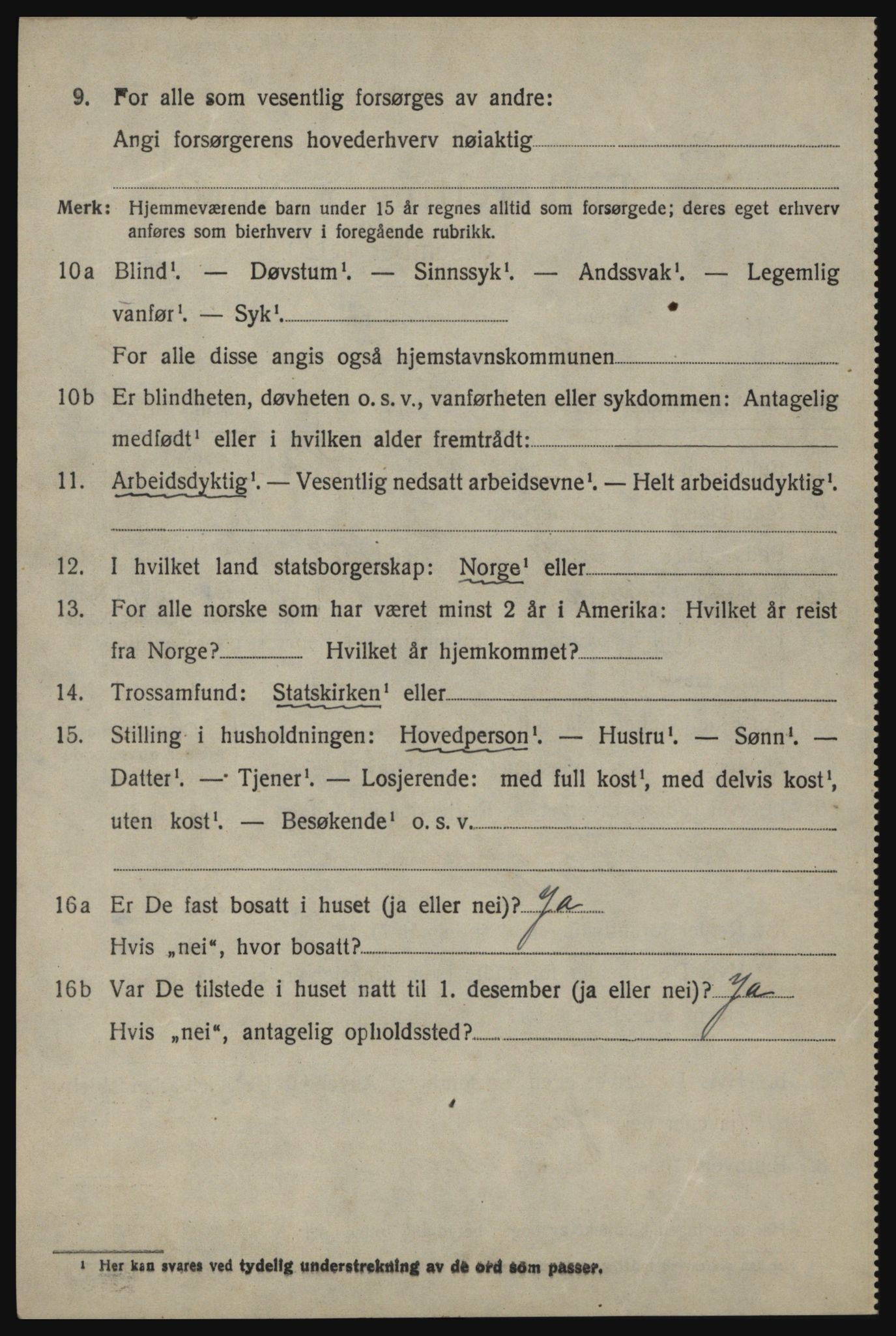 SAO, 1920 census for Idd, 1920, p. 2331