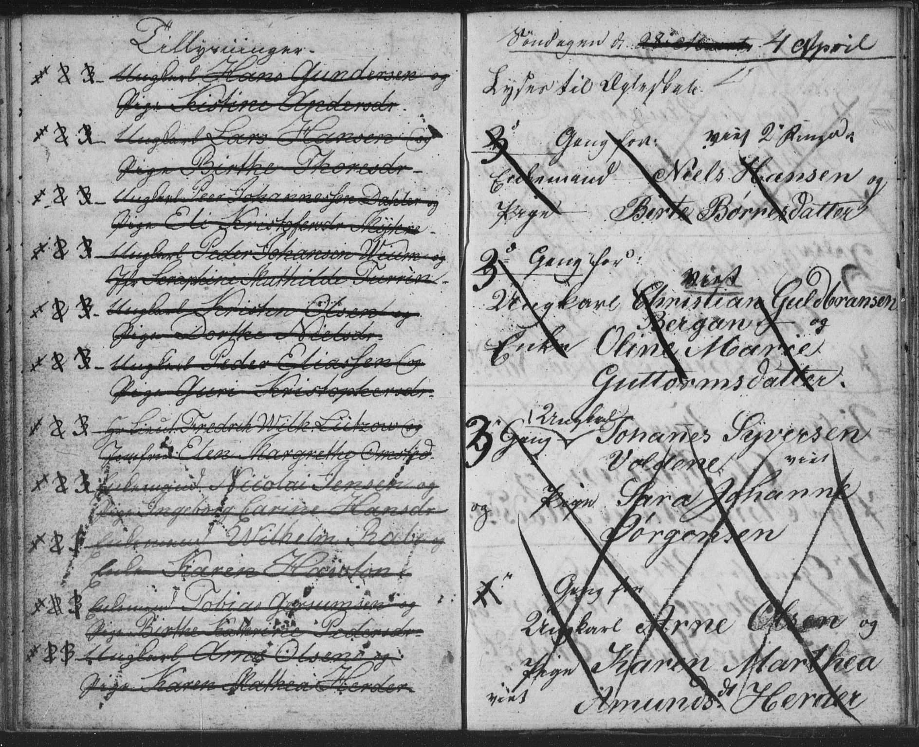 Bragernes kirkebøker, AV/SAKO-A-6/H/Ha/L0001: Banns register no. 1, 1817-1831