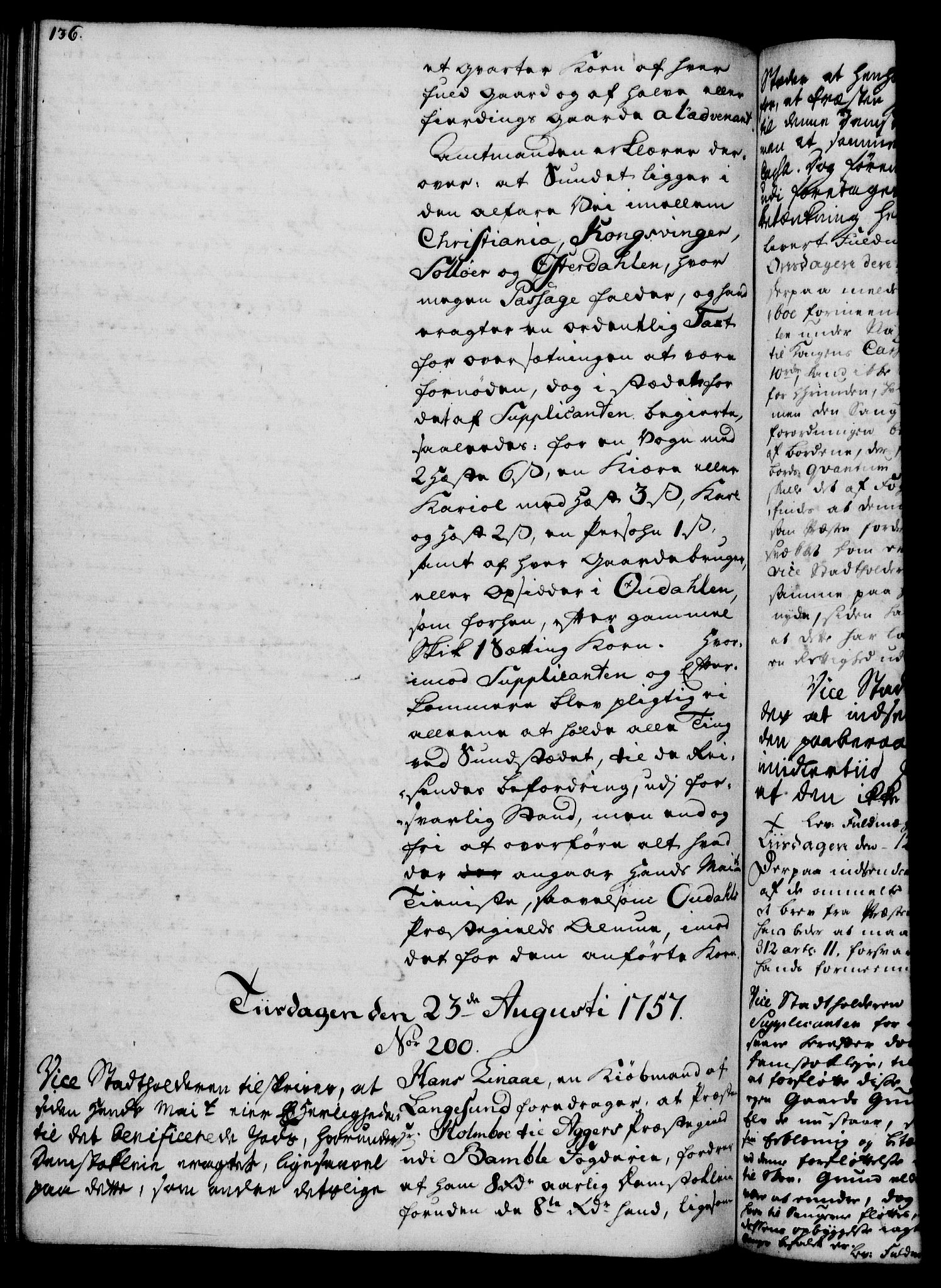 Rentekammeret, Kammerkanselliet, RA/EA-3111/G/Gh/Gha/L0034: Norsk ekstraktmemorialprotokoll (merket RK 53.79), 1756-1759, p. 136