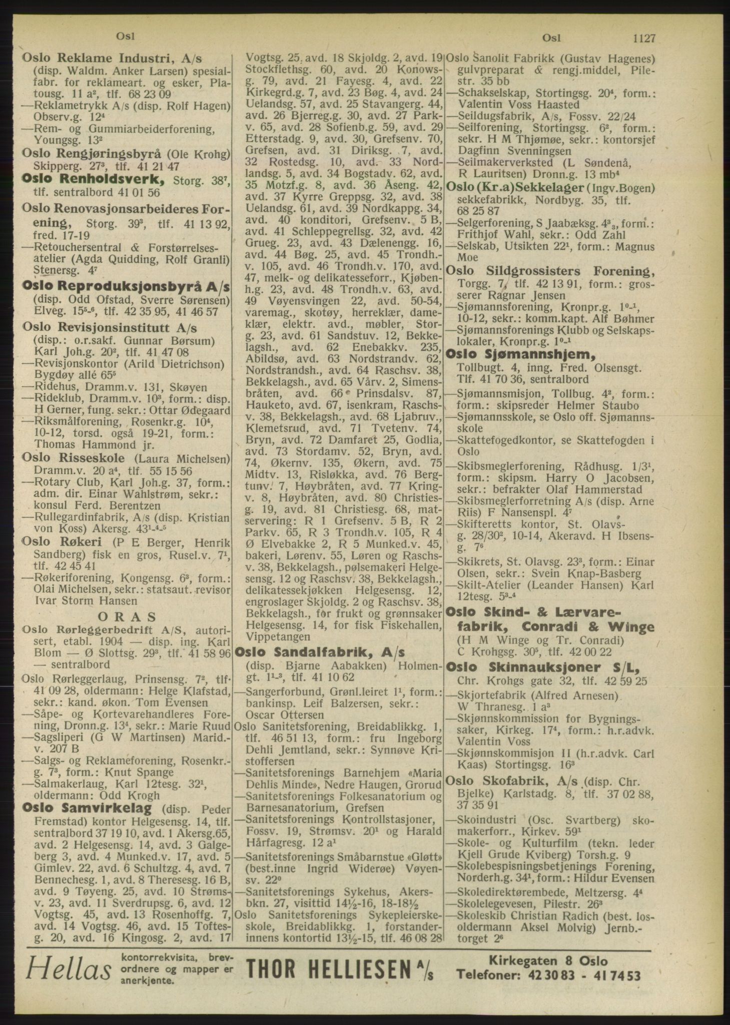 Kristiania/Oslo adressebok, PUBL/-, 1949, p. 1127