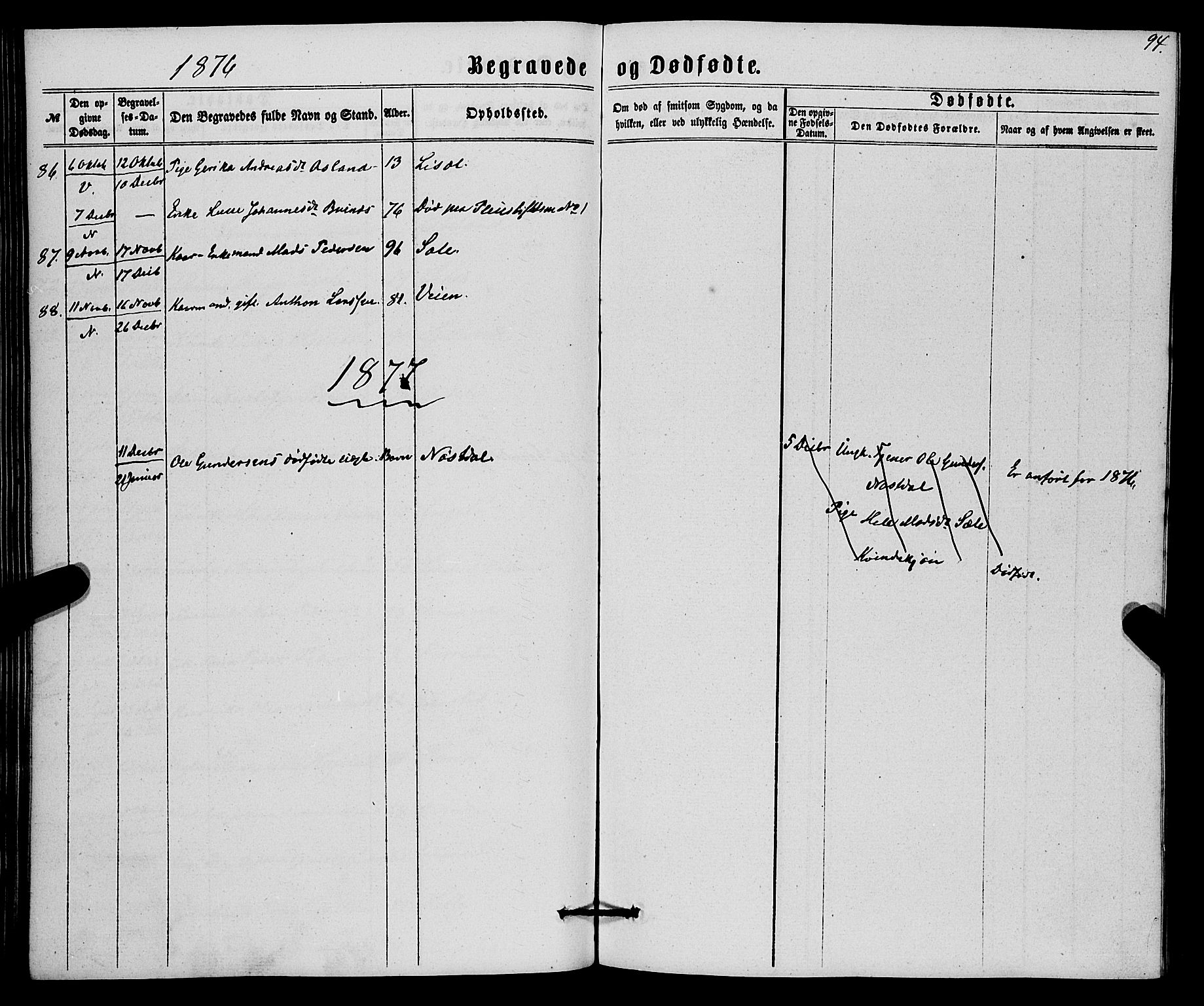 Førde sokneprestembete, SAB/A-79901/H/Haa/Haaa/L0010: Parish register (official) no. A 10, 1861-1876, p. 94