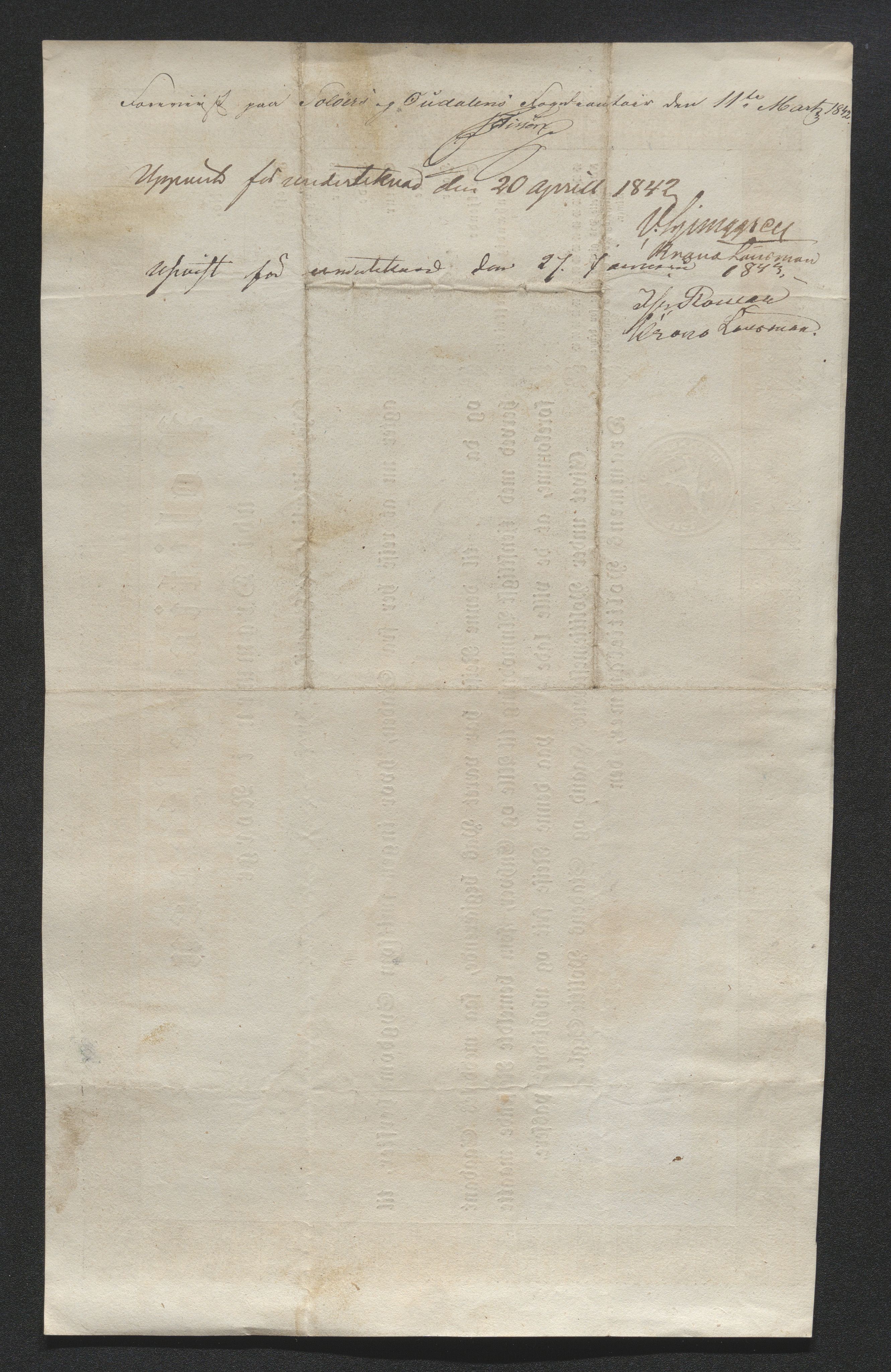 Drammen politikammer, AV/SAKO-A-623/I/Ia/Iab/L0007: Innleverte pass, 1843-1844, p. 38