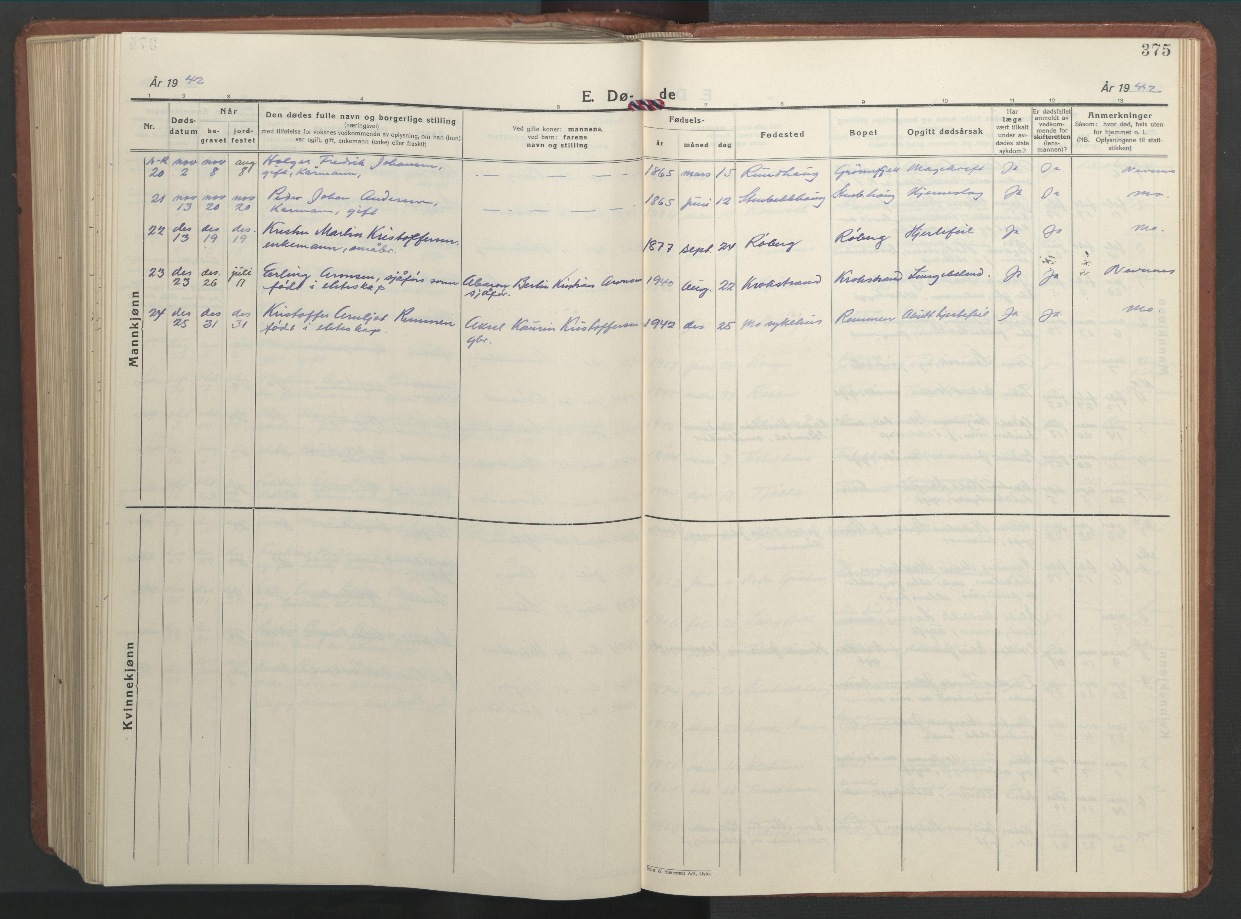 Ministerialprotokoller, klokkerbøker og fødselsregistre - Nordland, SAT/A-1459/827/L0425: Parish register (copy) no. 827C14, 1931-1946, p. 375