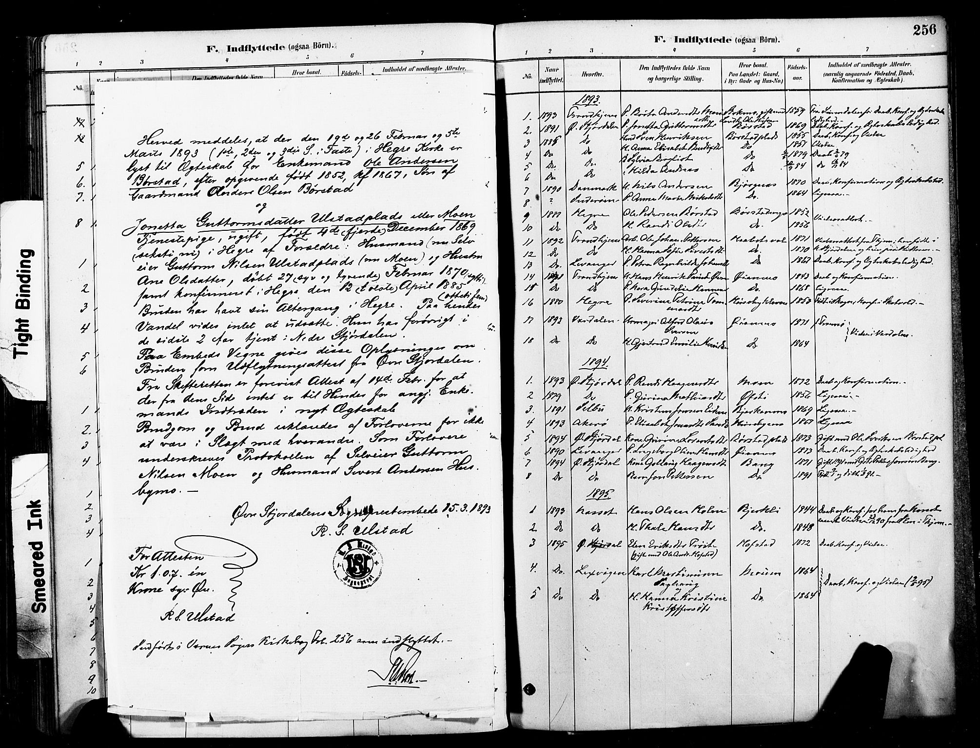 Ministerialprotokoller, klokkerbøker og fødselsregistre - Nord-Trøndelag, SAT/A-1458/709/L0077: Parish register (official) no. 709A17, 1880-1895, p. 256