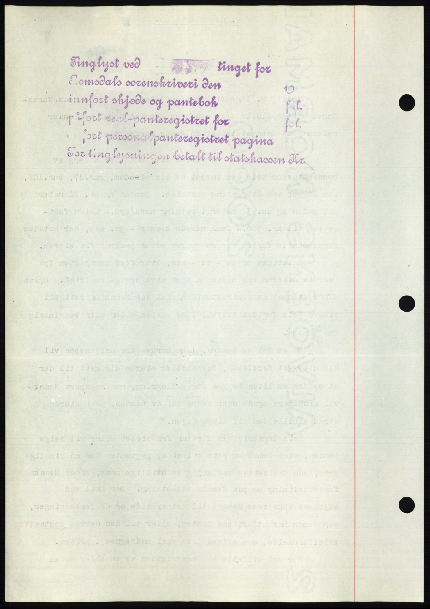 Romsdal sorenskriveri, AV/SAT-A-4149/1/2/2C/L0067: Mortgage book no. 61, 1935-1935, Deed date: 04.11.1935