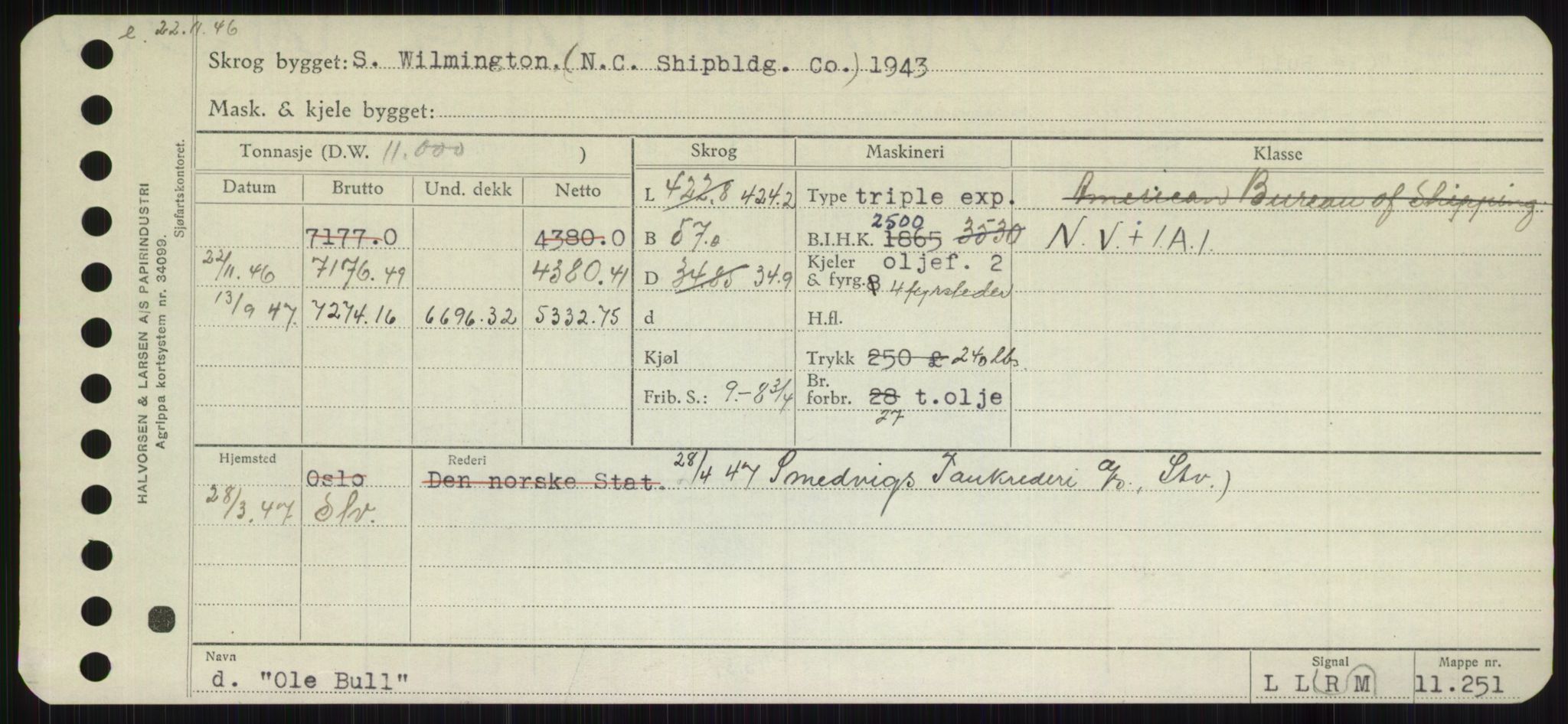 Sjøfartsdirektoratet med forløpere, Skipsmålingen, RA/S-1627/H/Hb/L0004: Fartøy, O-S, p. 25