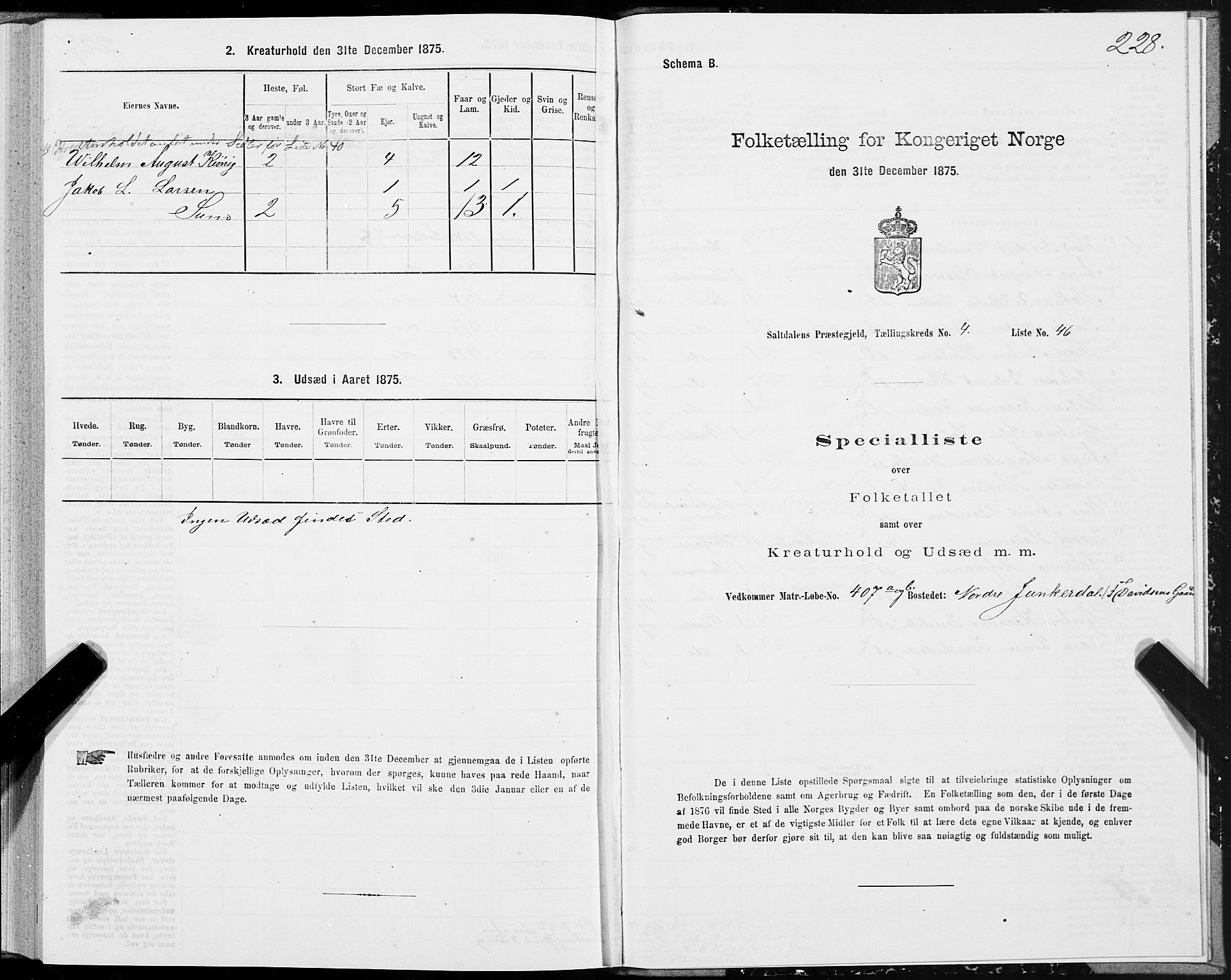 SAT, 1875 census for 1840P Saltdal, 1875, p. 2228