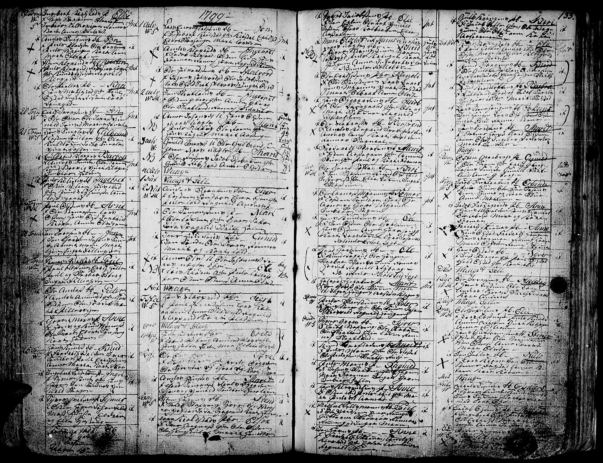 Vågå prestekontor, AV/SAH-PREST-076/H/Ha/Haa/L0001: Parish register (official) no. 1, 1739-1810, p. 133