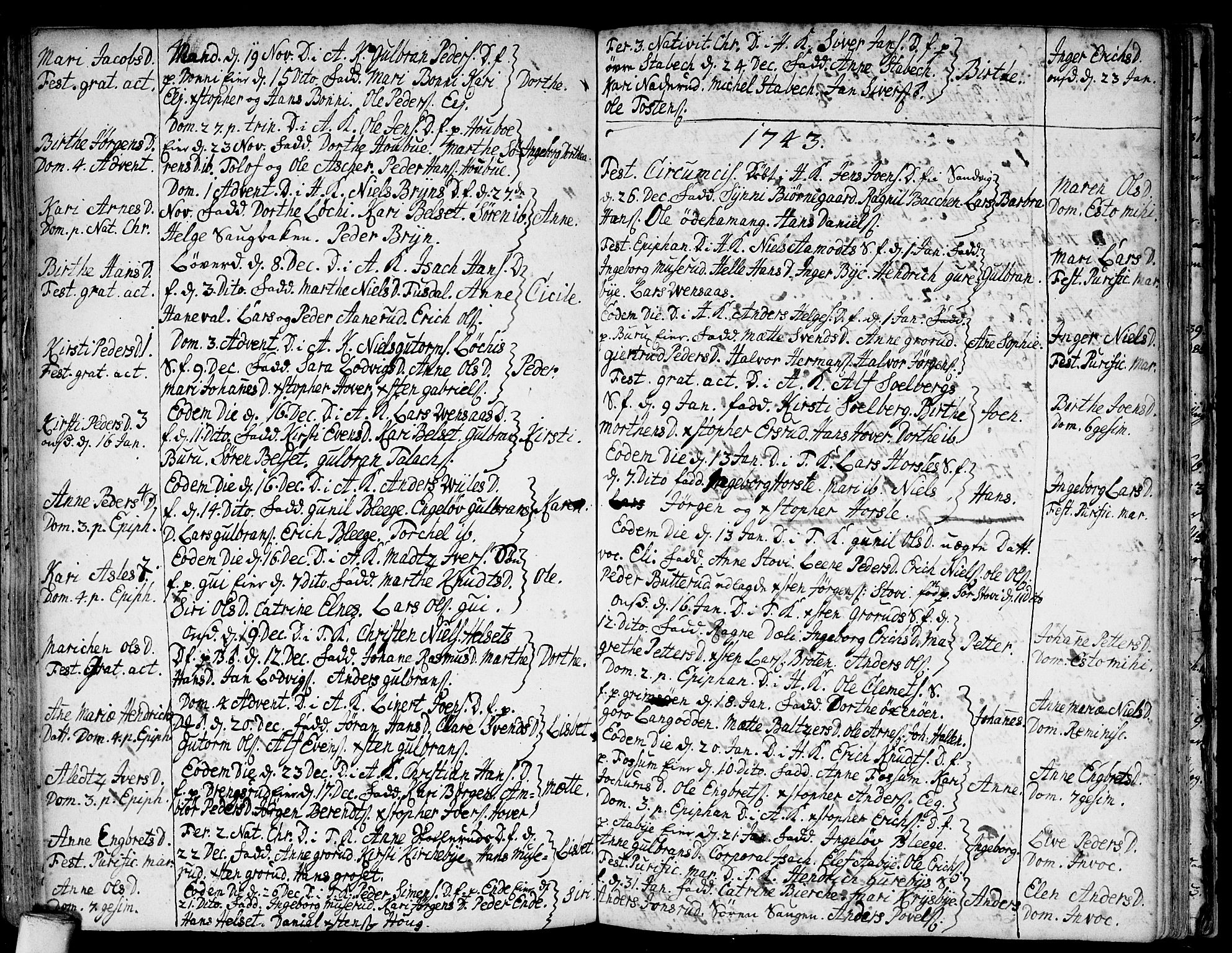 Asker prestekontor Kirkebøker, SAO/A-10256a/F/Fa/L0001: Parish register (official) no. I 1, 1726-1744, p. 78