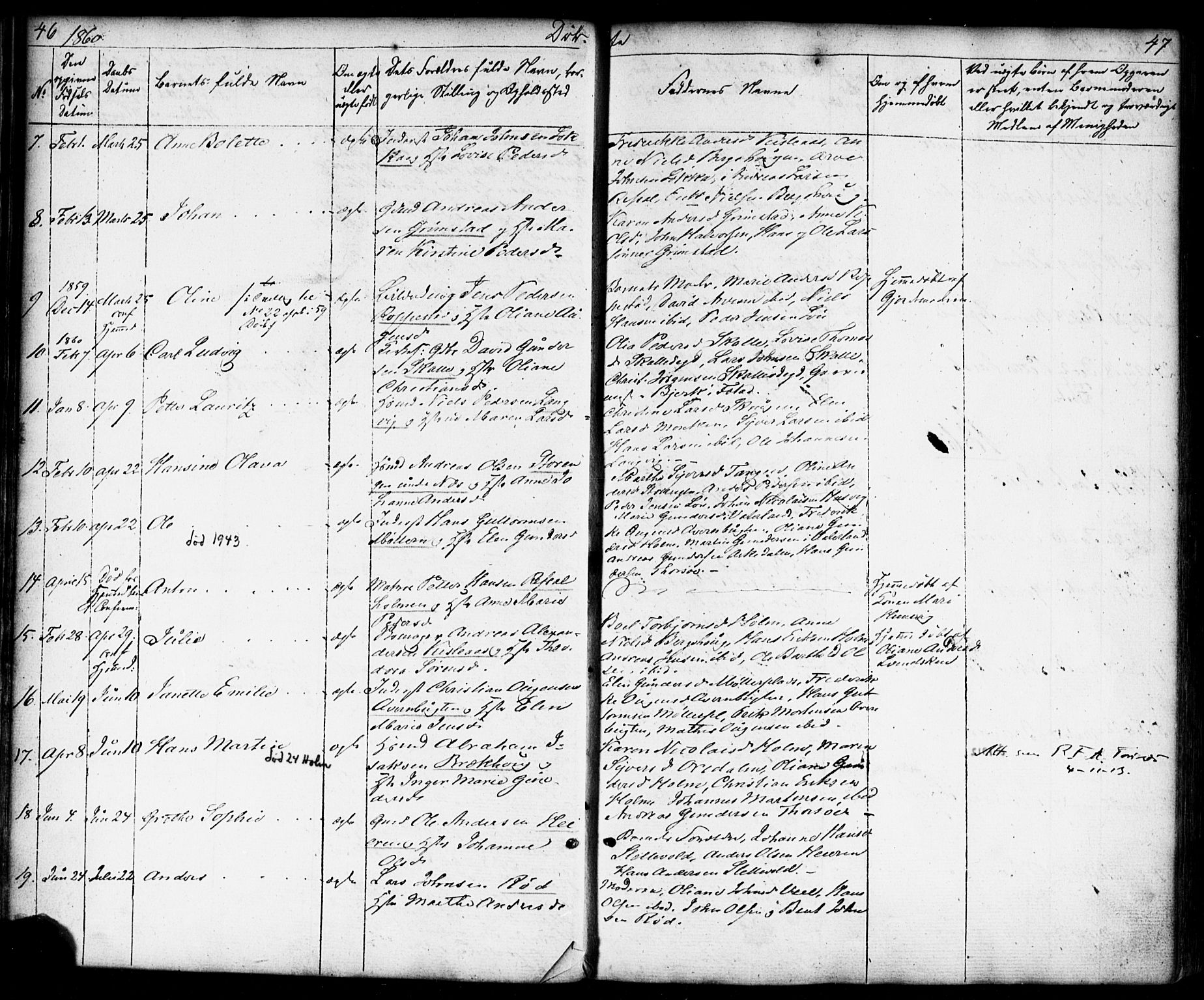 Borge prestekontor Kirkebøker, AV/SAO-A-10903/F/Fb/L0002: Parish register (official) no. II 2, 1853-1877, p. 46-47