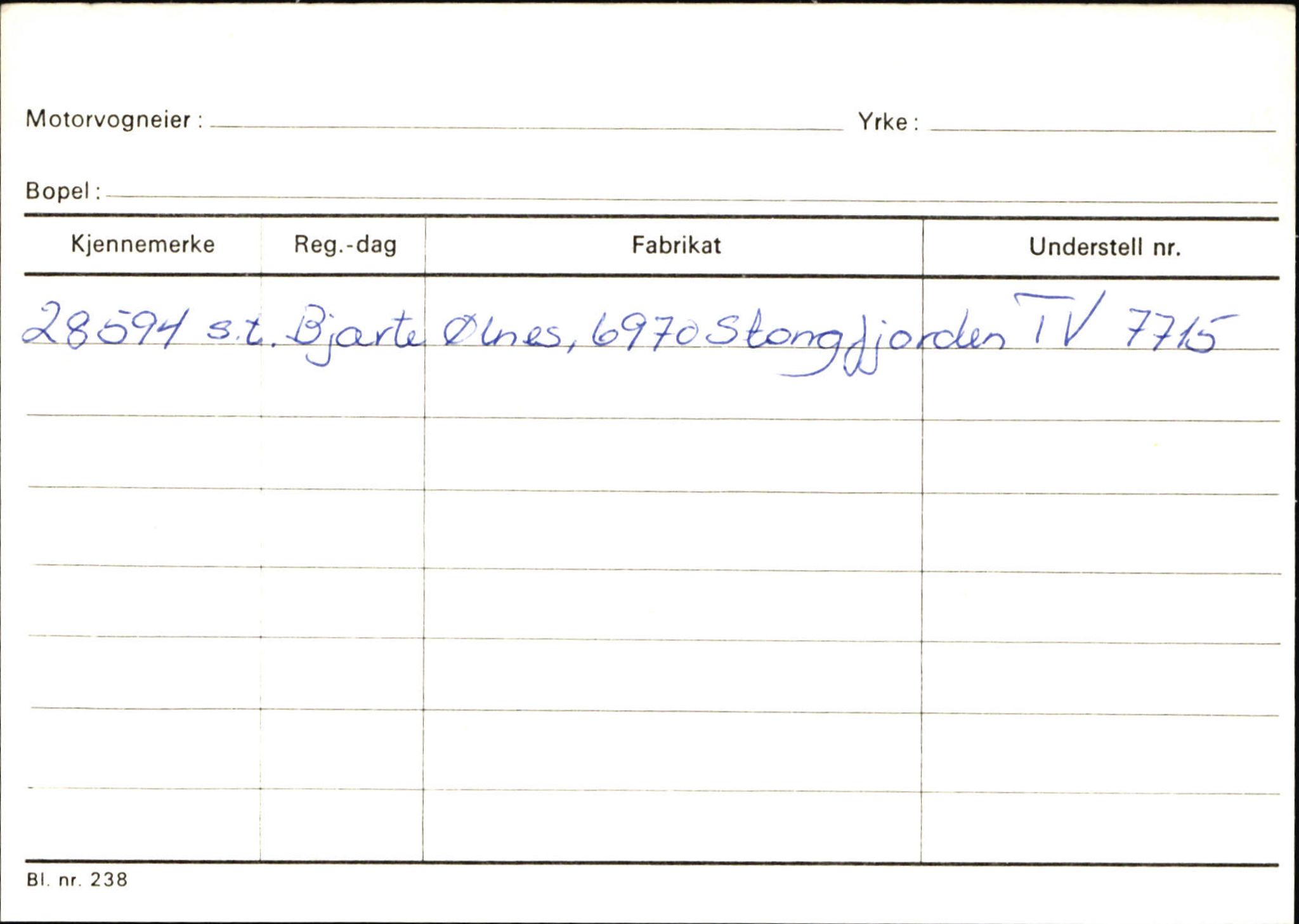 Statens vegvesen, Sogn og Fjordane vegkontor, AV/SAB-A-5301/4/F/L0132: Eigarregister Askvoll A-Å. Balestrand A-Å, 1945-1975, p. 601