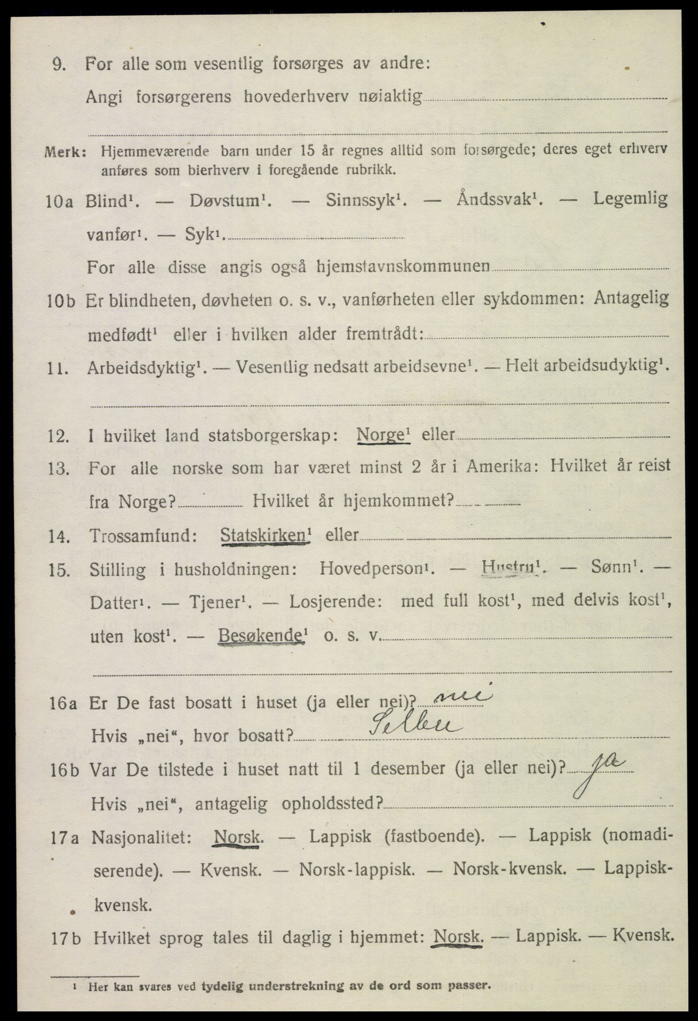 SAT, 1920 census for Lånke, 1920, p. 2775