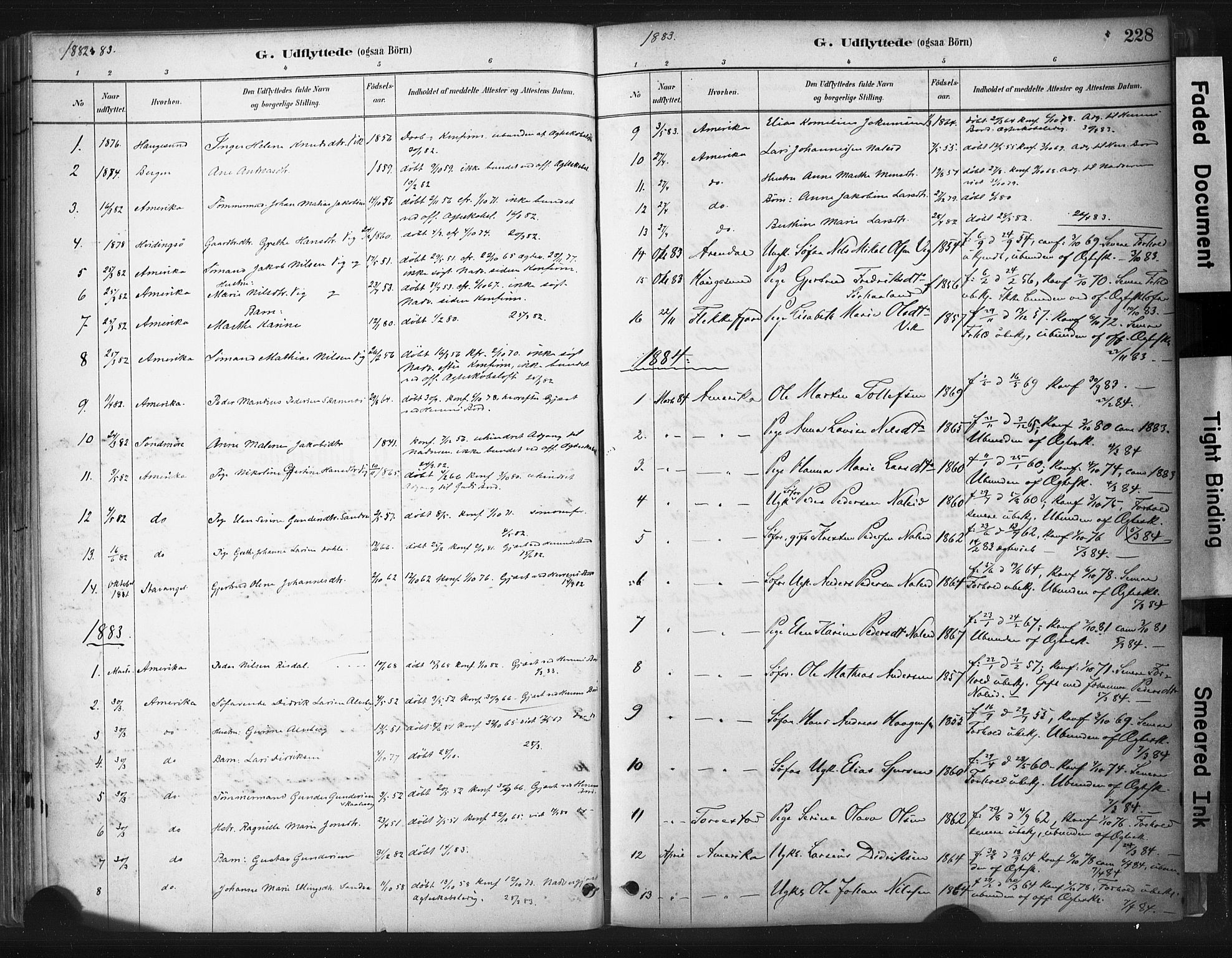 Skudenes sokneprestkontor, SAST/A -101849/H/Ha/Haa/L0009: Parish register (official) no. A 6, 1882-1912, p. 228
