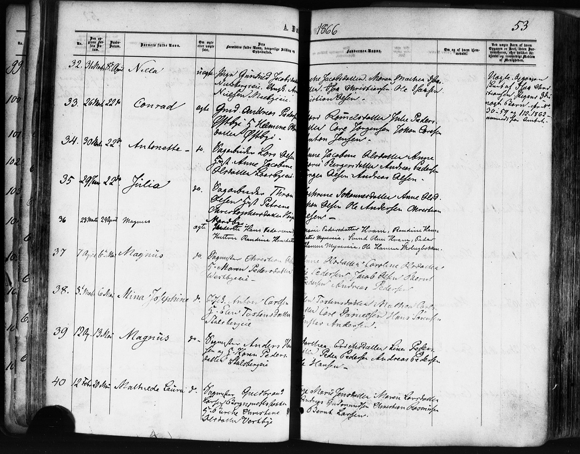 Skedsmo prestekontor Kirkebøker, AV/SAO-A-10033a/F/Fa/L0011: Parish register (official) no. I 11, 1866-1876, p. 53