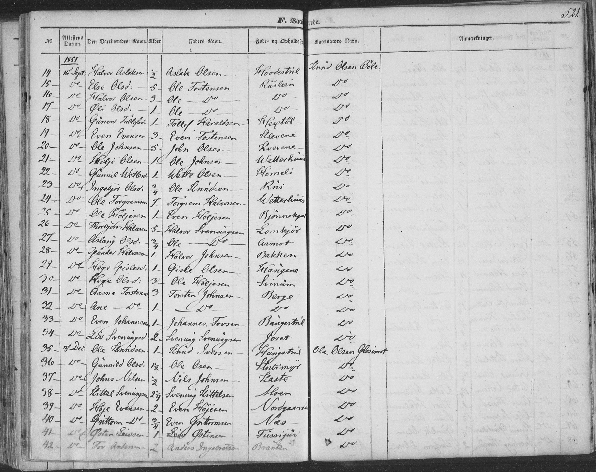 Seljord kirkebøker, SAKO/A-20/F/Fa/L012b: Parish register (official) no. I 12B, 1850-1865, p. 521