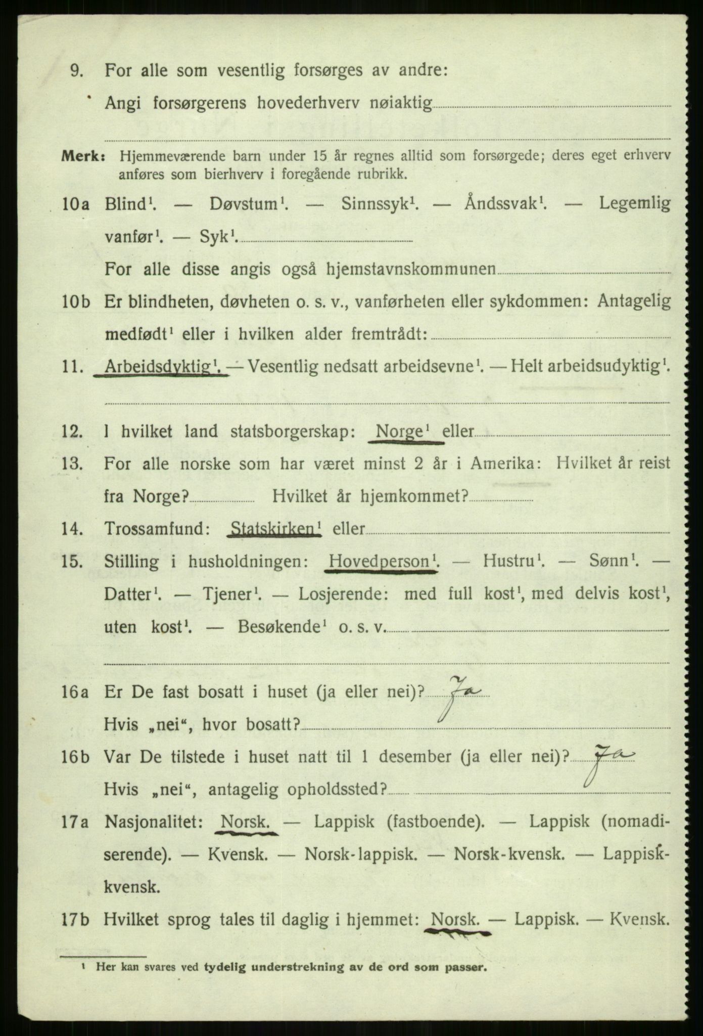 SATØ, 1920 census for Tromsøysund, 1920, p. 9641