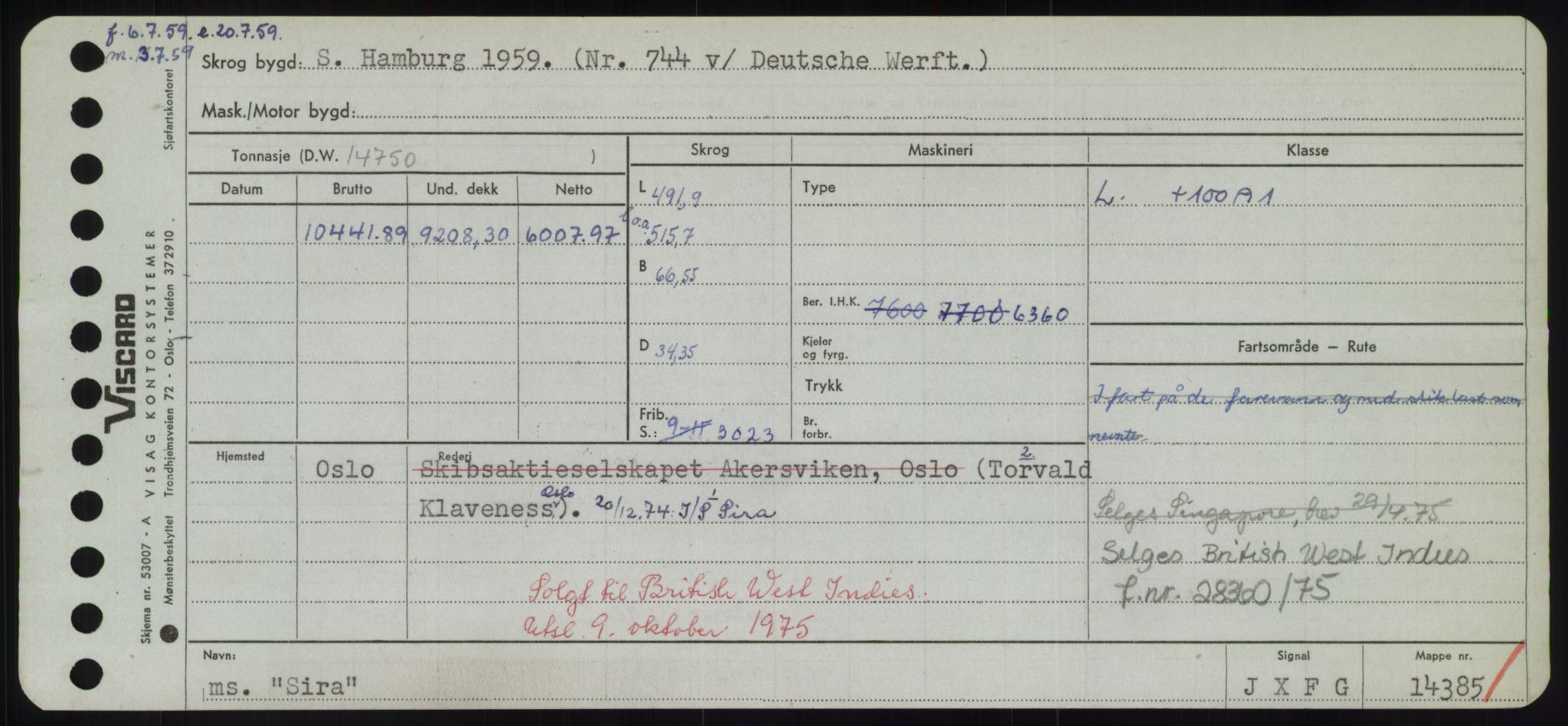 Sjøfartsdirektoratet med forløpere, Skipsmålingen, AV/RA-S-1627/H/Hd/L0033: Fartøy, Sevi-Sjø, p. 223