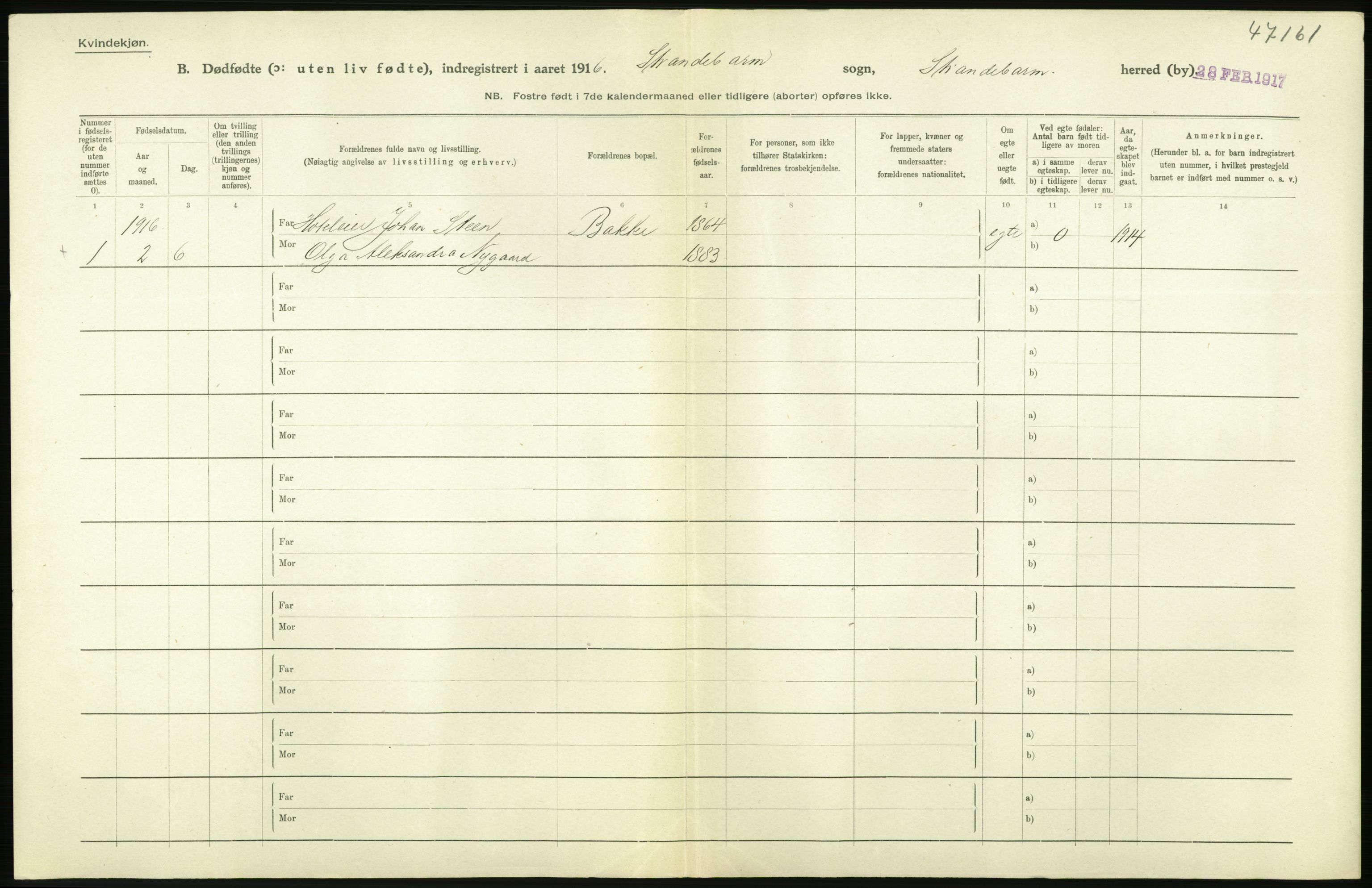 Statistisk sentralbyrå, Sosiodemografiske emner, Befolkning, AV/RA-S-2228/D/Df/Dfb/Dfbf/L0035: S. Bergenhus amt: Gifte, dødfødte. Bygder., 1916, p. 278