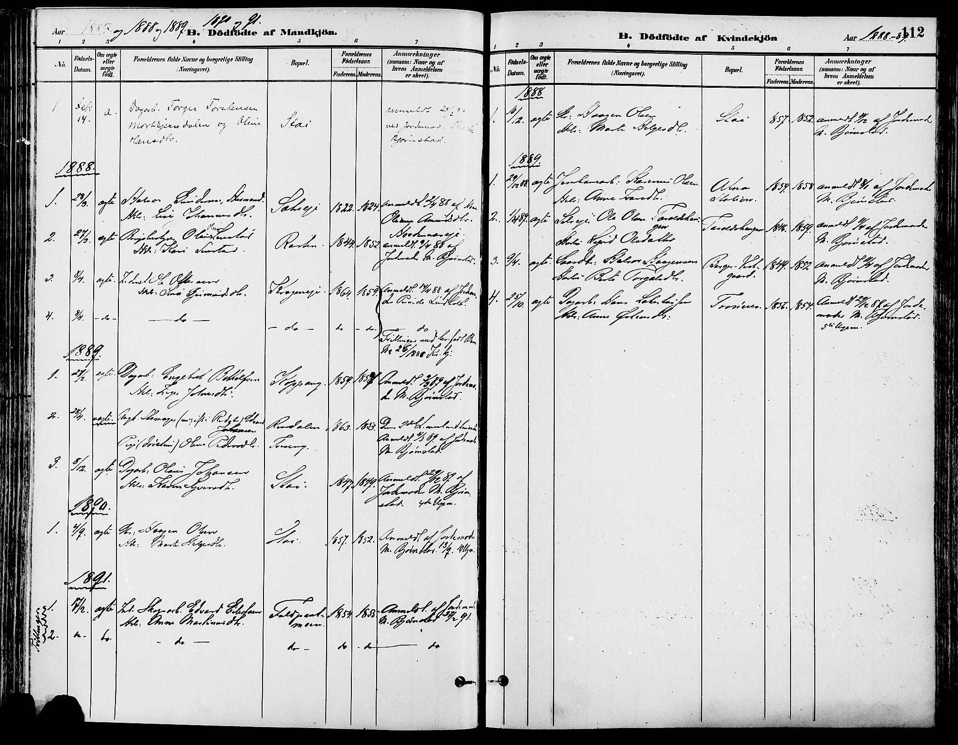 Stor-Elvdal prestekontor, SAH/PREST-052/H/Ha/Haa/L0002: Parish register (official) no. 2, 1882-1907, p. 112