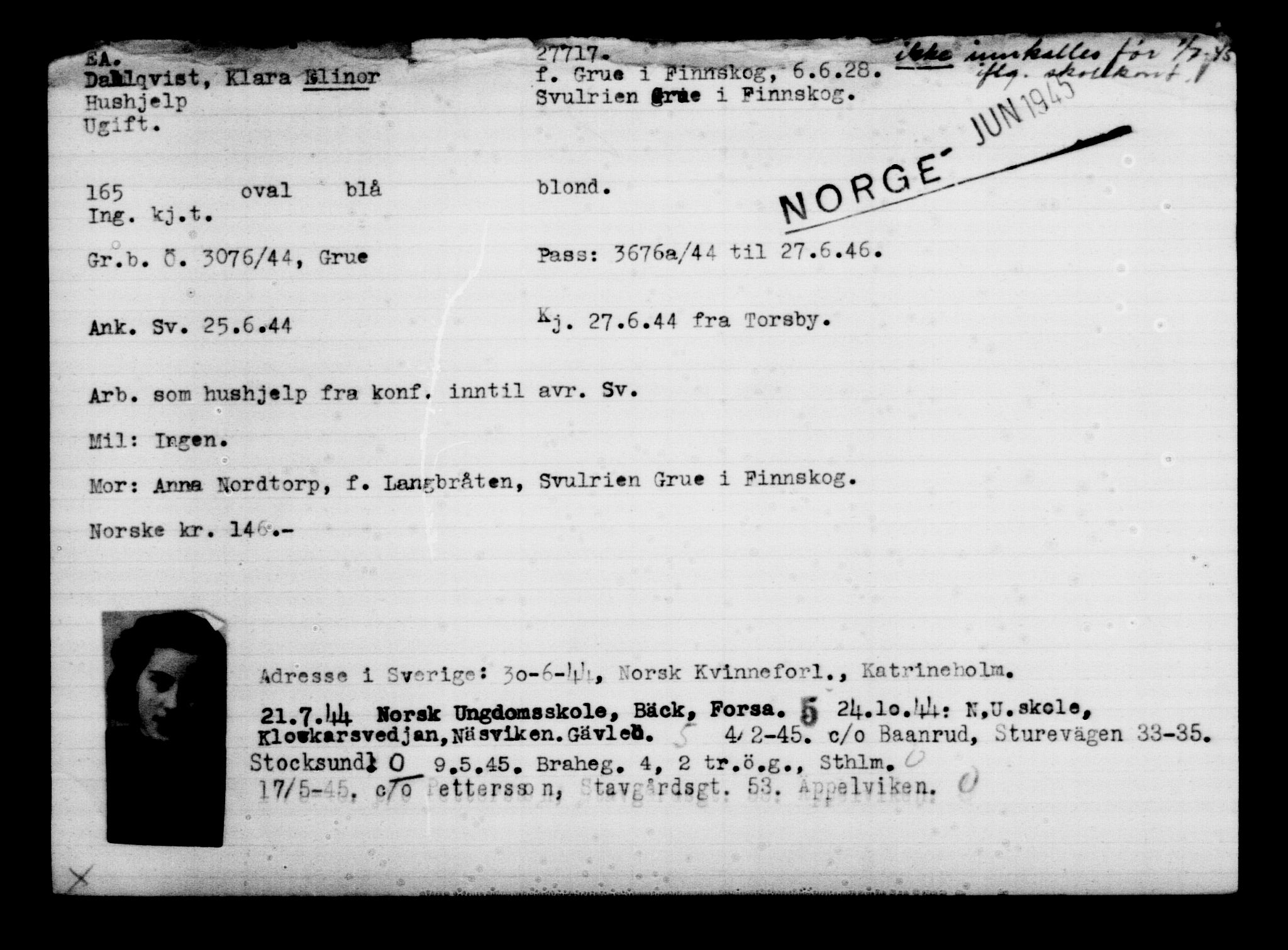 Den Kgl. Norske Legasjons Flyktningskontor, AV/RA-S-6753/V/Va/L0011: Kjesäterkartoteket.  Flyktningenr. 25300-28349, 1940-1945, p. 2570