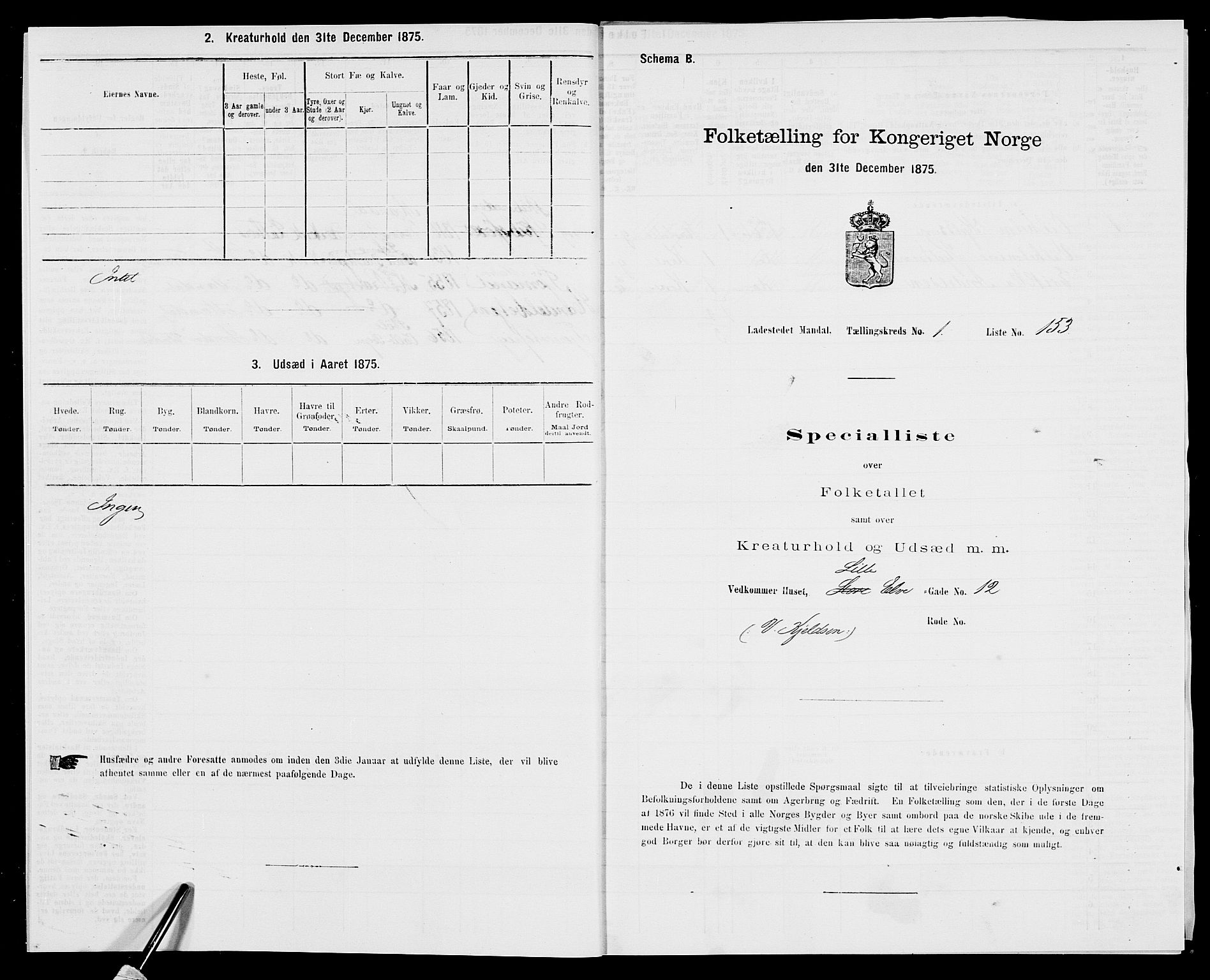 SAK, 1875 census for 1002B Mandal/Mandal, 1875, p. 333