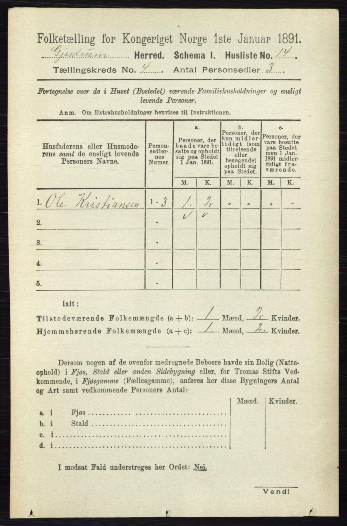 RA, 1891 census for 0234 Gjerdrum, 1891, p. 1763