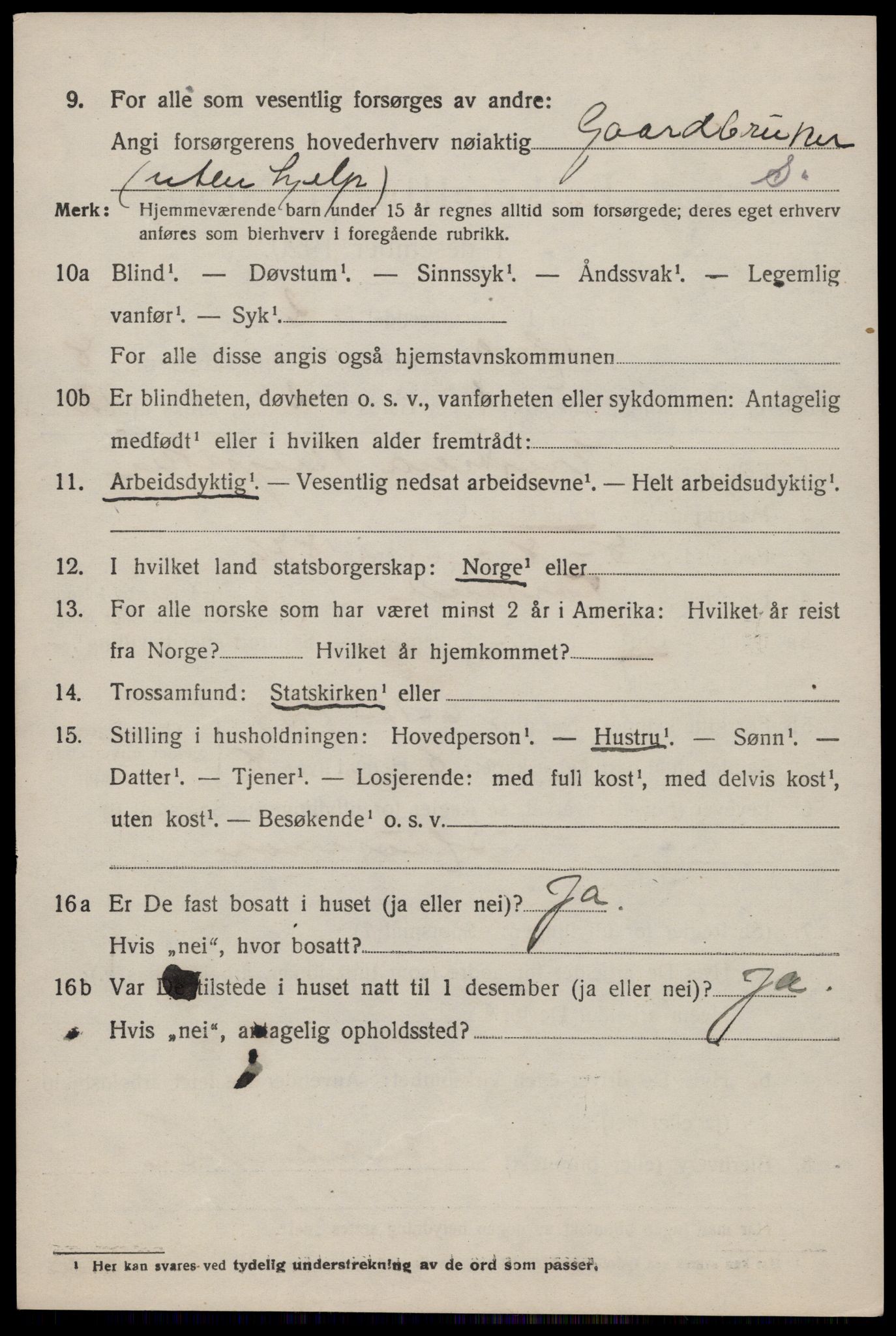 SAST, 1920 census for Høle, 1920, p. 2214