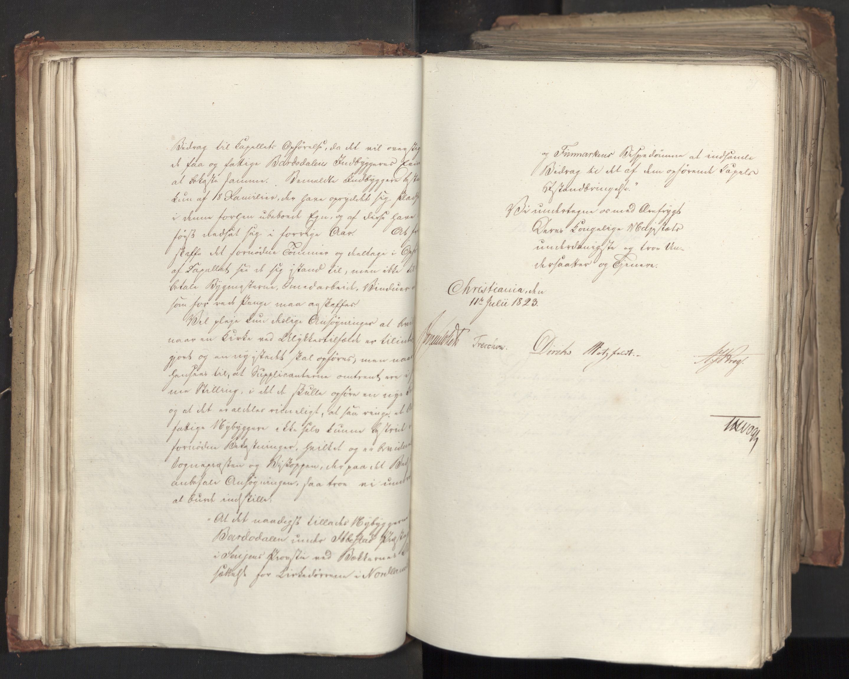 Statsrådsavdelingen i Stockholm, AV/RA-S-1003/D/Da/L0035: Regjeringsinnstillinger nr. 541-840, 1823, p. 55