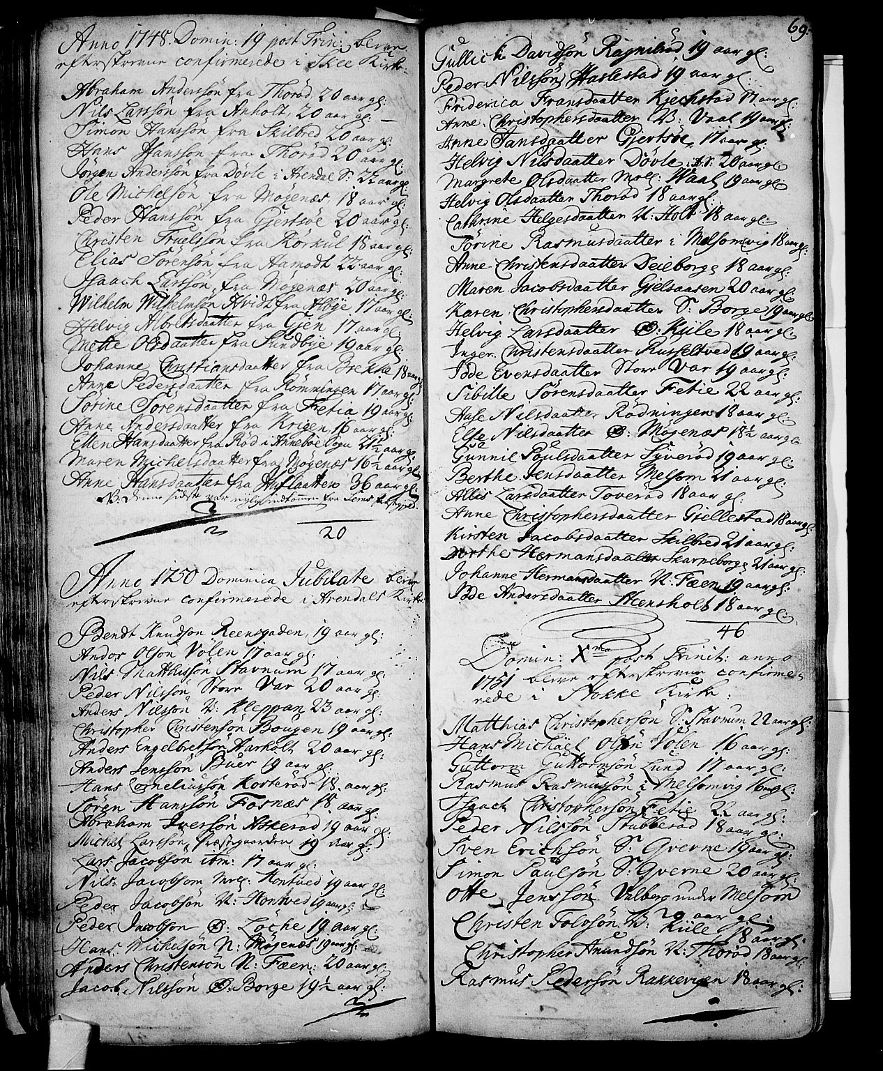 Stokke kirkebøker, AV/SAKO-A-320/F/Fa/L0002: Parish register (official) no. I 2, 1732-1770, p. 69