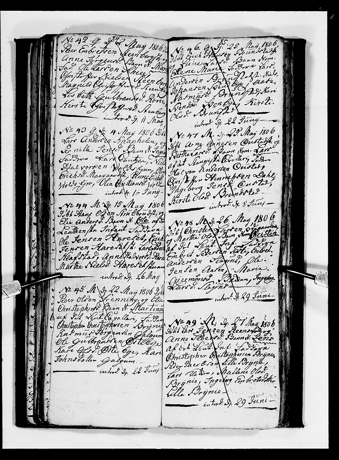 Romedal prestekontor, SAH/PREST-004/L/L0003: Parish register (copy) no. 3, 1801-1806, p. 84-85