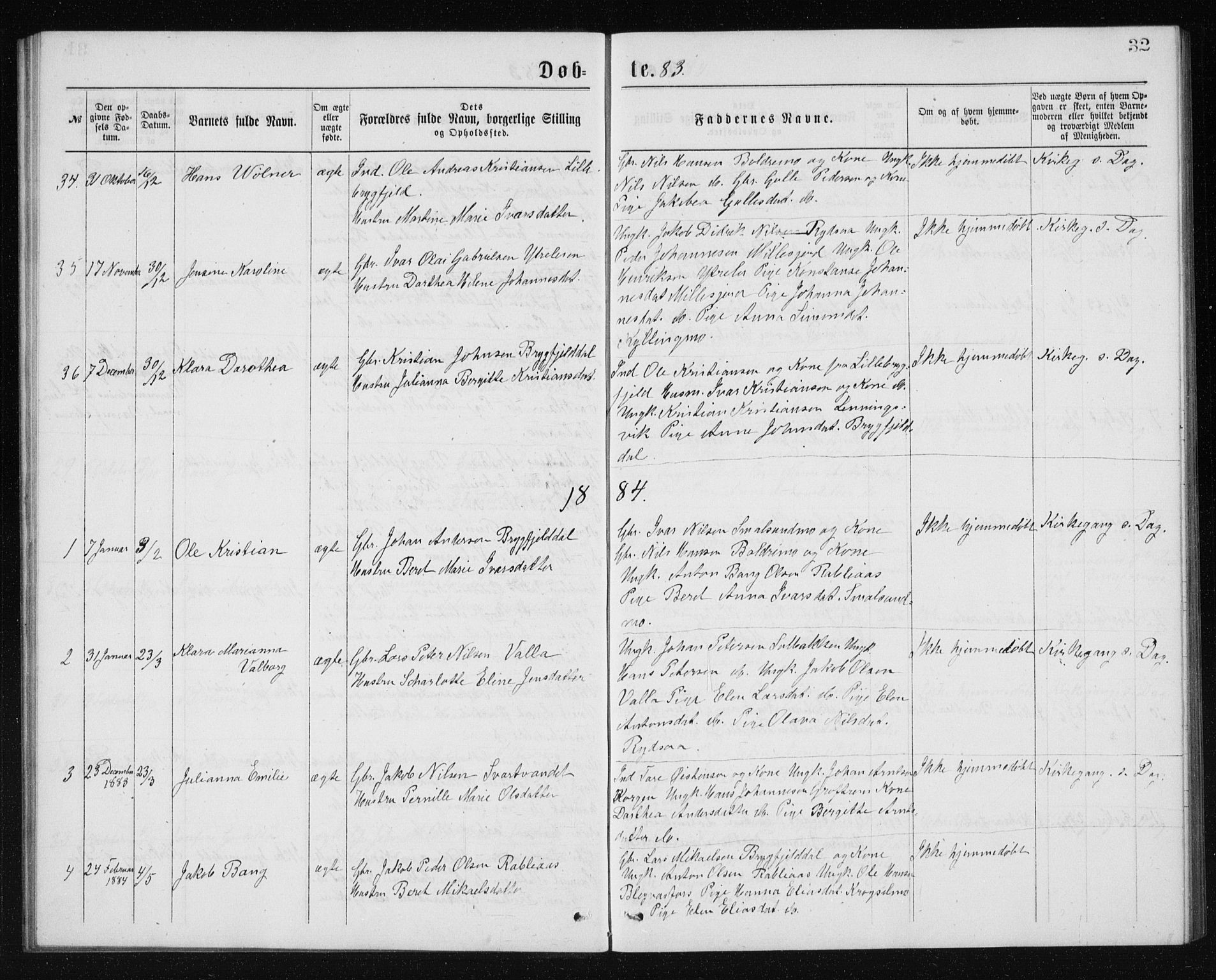 Ministerialprotokoller, klokkerbøker og fødselsregistre - Nordland, AV/SAT-A-1459/826/L0381: Parish register (copy) no. 826C01, 1877-1886, p. 32