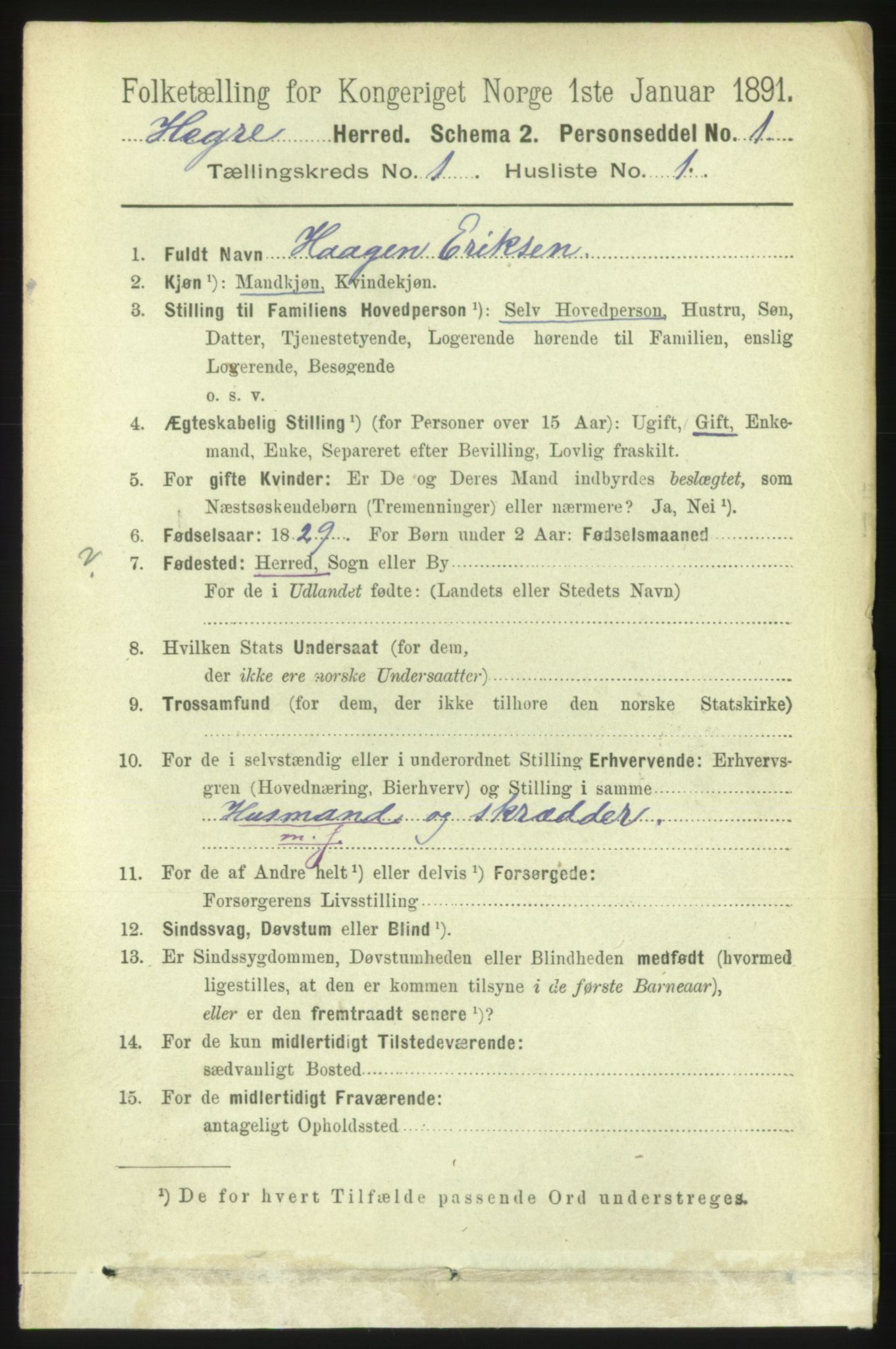 RA, 1891 census for 1712 Hegra, 1891, p. 78