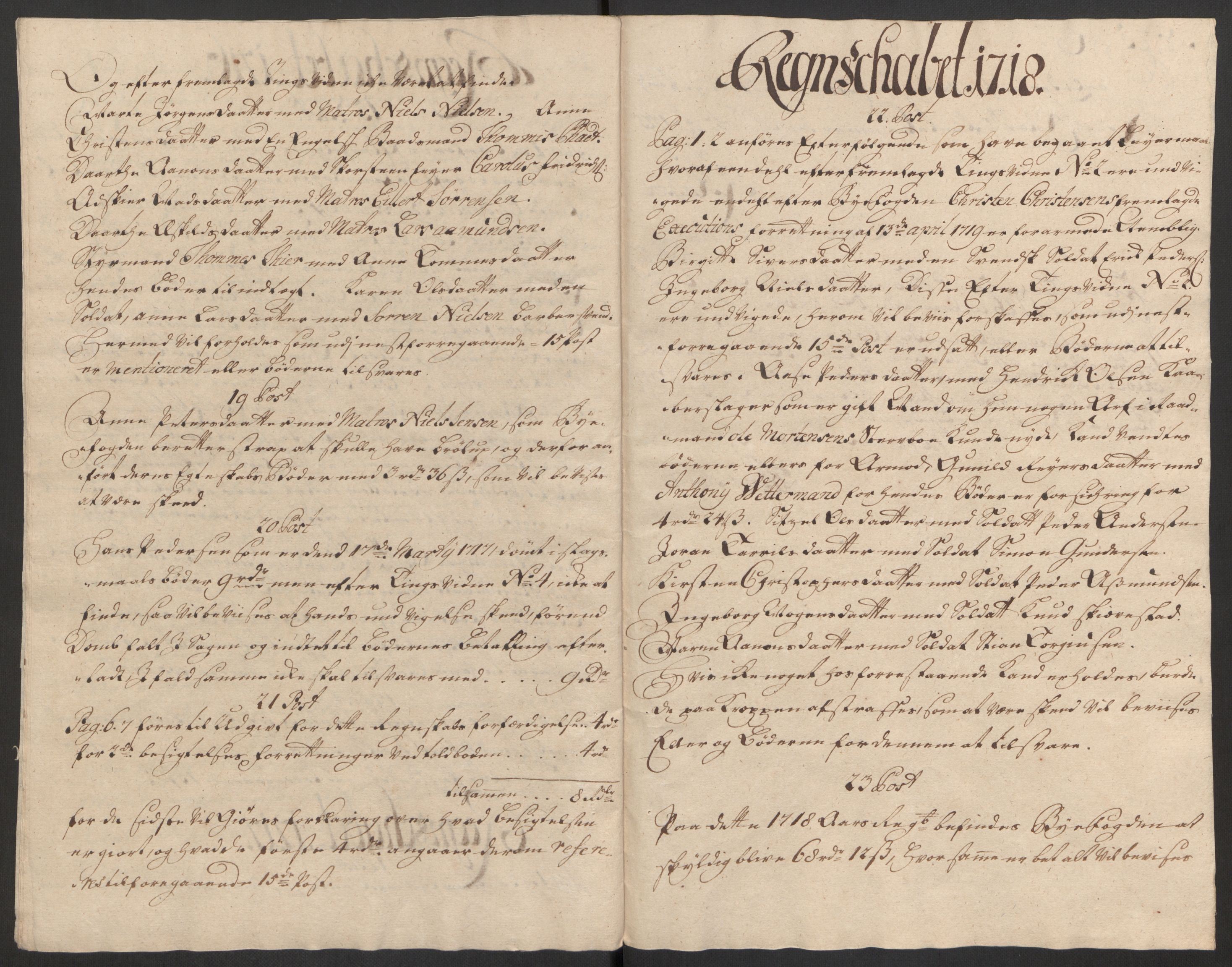 Rentekammeret inntil 1814, Reviderte regnskaper, Byregnskaper, AV/RA-EA-4066/R/Rm/L0285: [M18] Sikt og sakefall, 1681-1718, p. 603