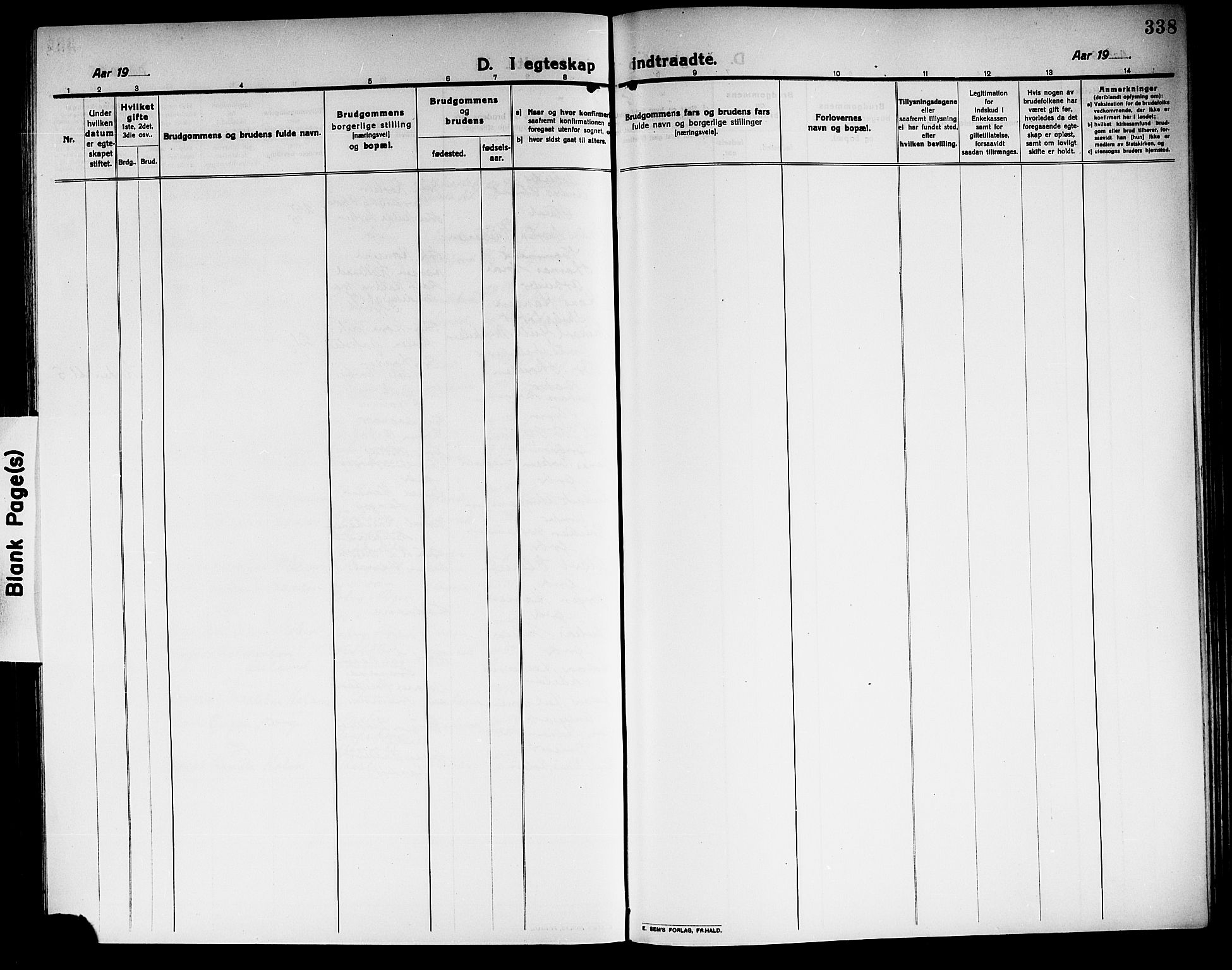 Sandar kirkebøker, AV/SAKO-A-243/G/Ga/L0003: Parish register (copy) no. 3, 1916-1922, p. 338