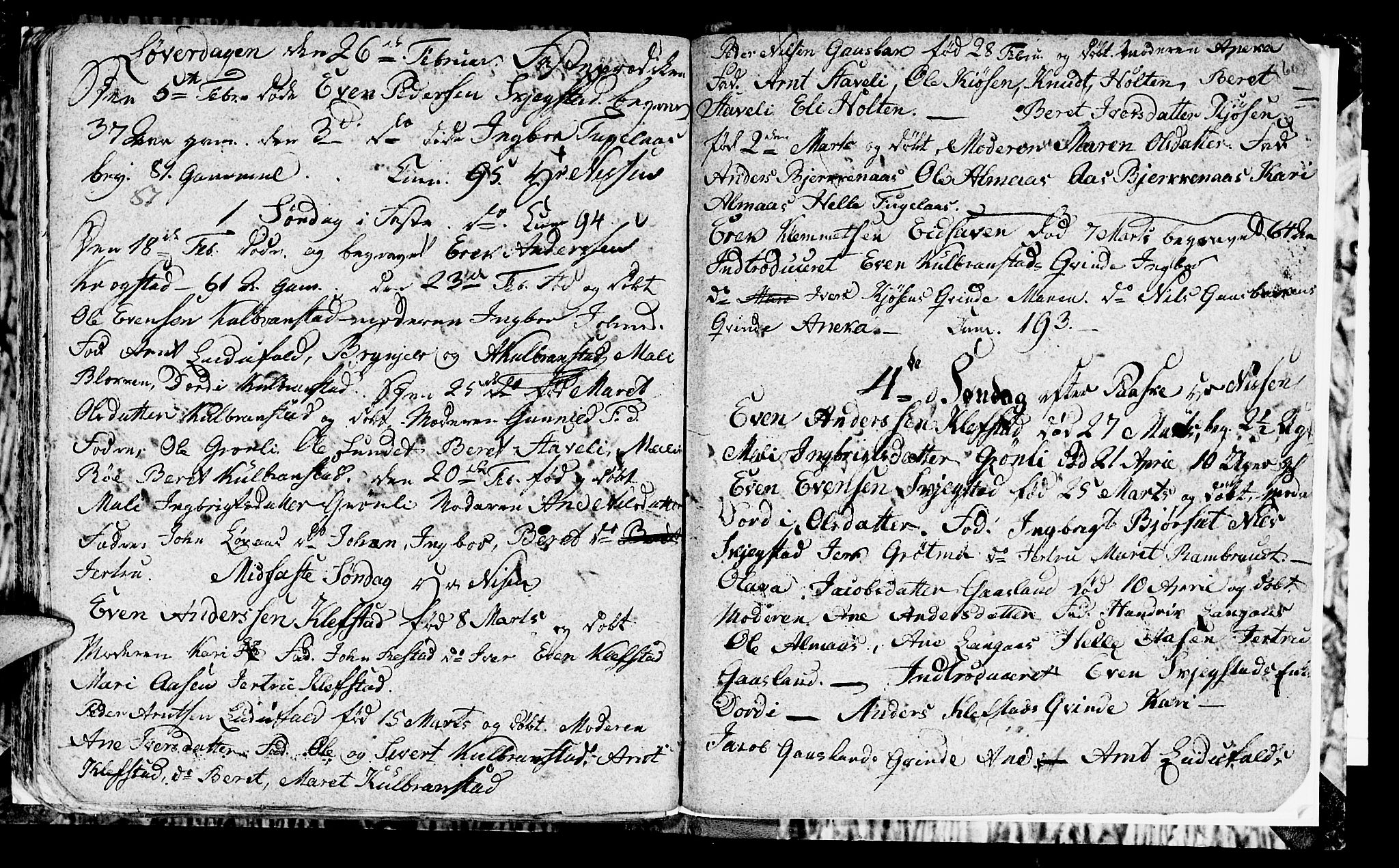 Ministerialprotokoller, klokkerbøker og fødselsregistre - Sør-Trøndelag, SAT/A-1456/694/L1129: Parish register (copy) no. 694C01, 1793-1815, p. 60
