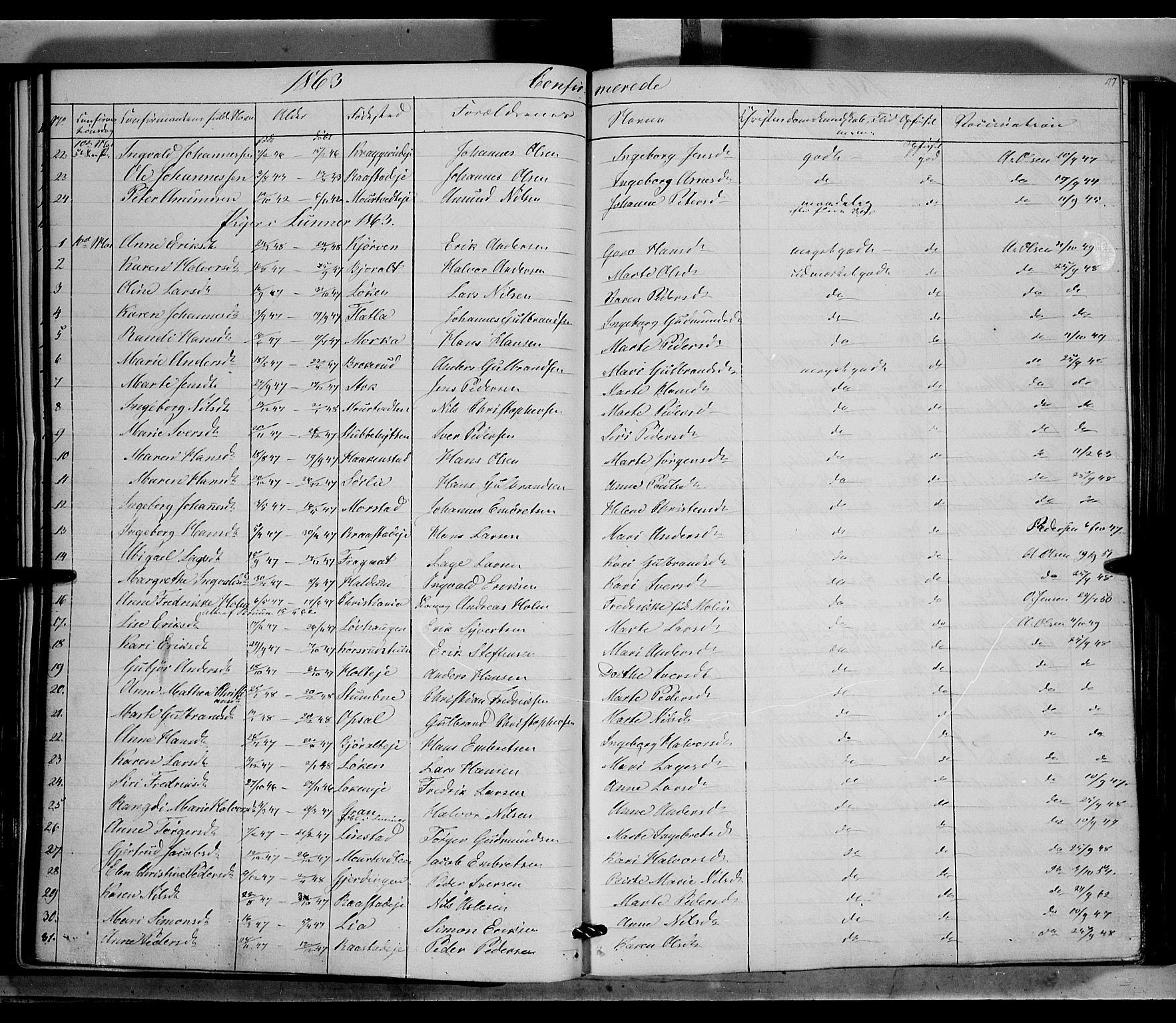 Jevnaker prestekontor, SAH/PREST-116/H/Ha/Haa/L0007: Parish register (official) no. 7, 1858-1876, p. 117