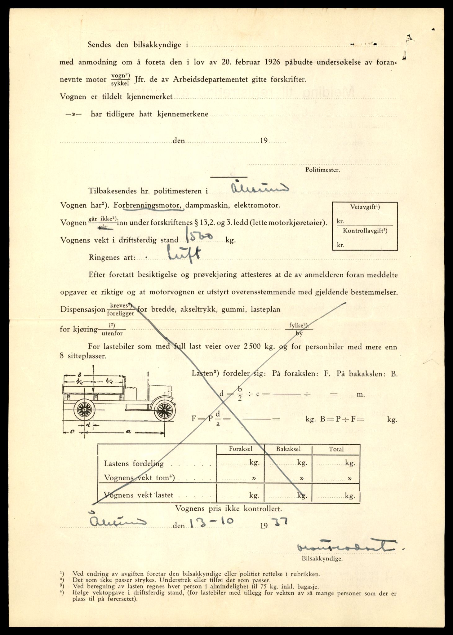 Møre og Romsdal vegkontor - Ålesund trafikkstasjon, AV/SAT-A-4099/F/Fe/L0006: Registreringskort for kjøretøy T 547 - T 650, 1927-1998, p. 1316