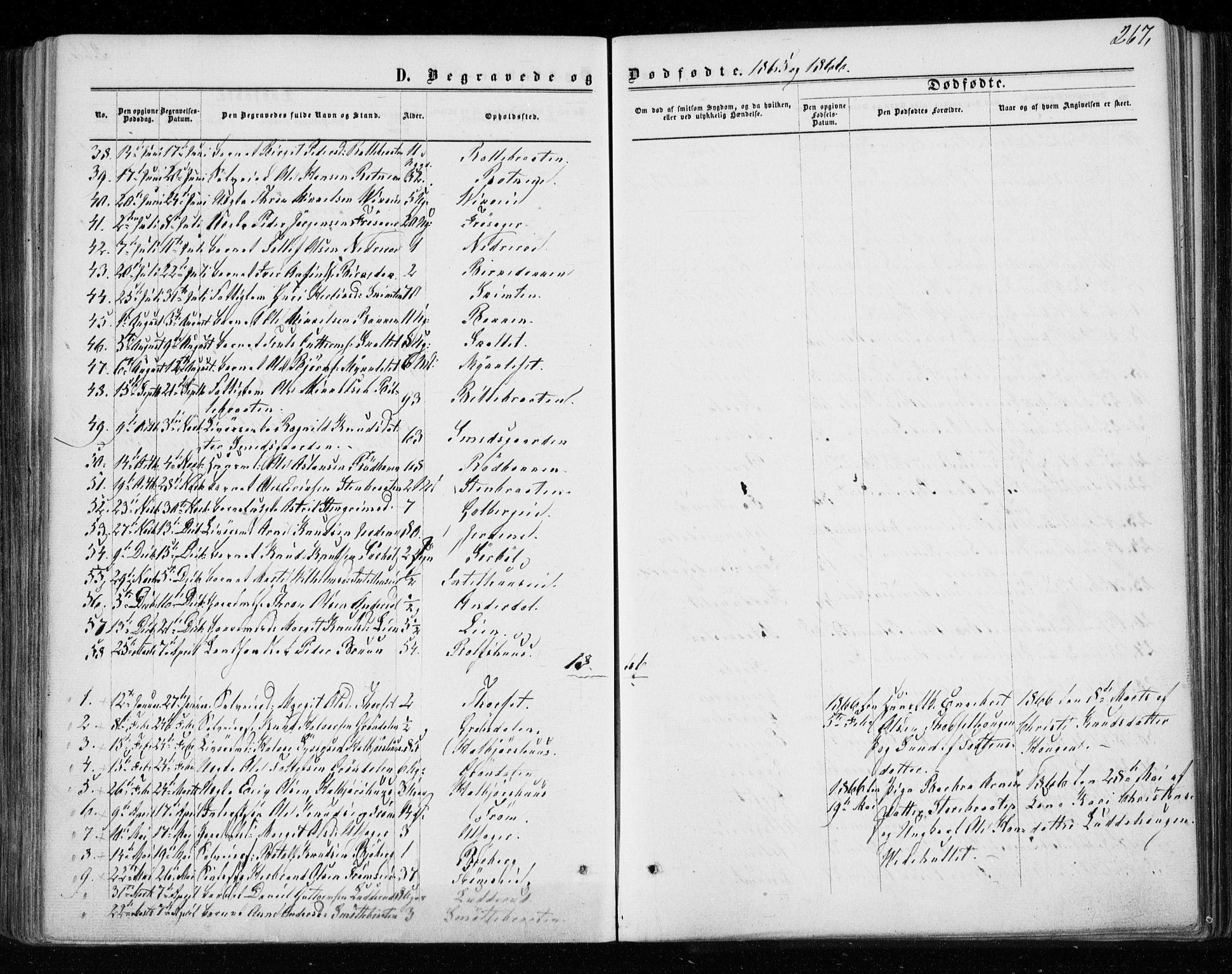 Gol kirkebøker, AV/SAKO-A-226/F/Fa/L0003: Parish register (official) no. I 3, 1863-1875, p. 267