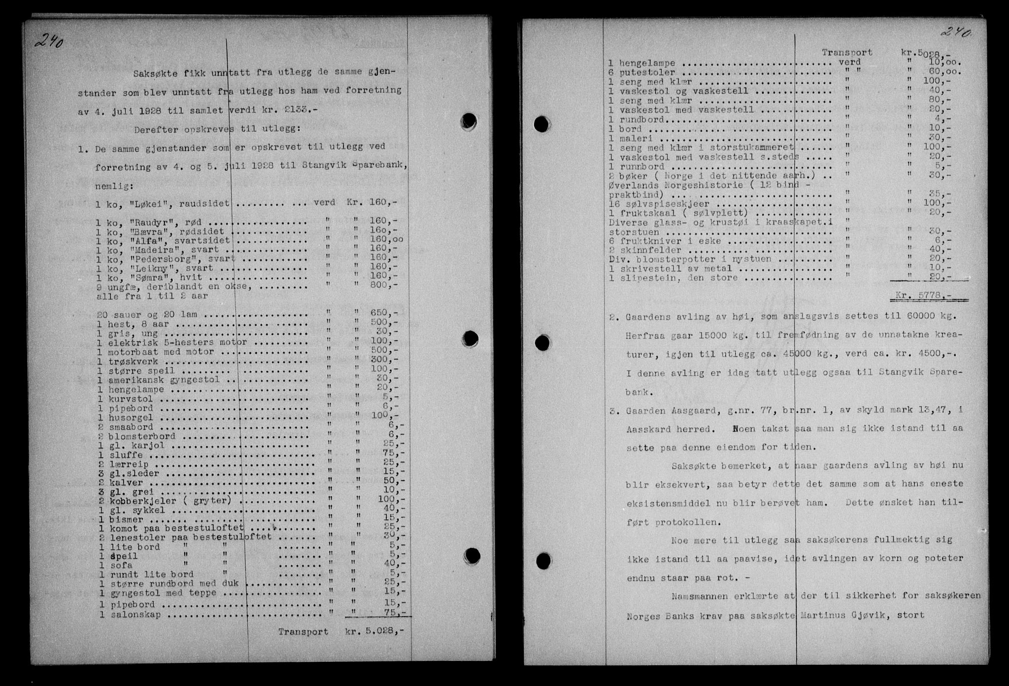 Nordmøre sorenskriveri, AV/SAT-A-4132/1/2/2Ca/L0070: Mortgage book no. 60, 1930-1930, Deed date: 18.08.1930