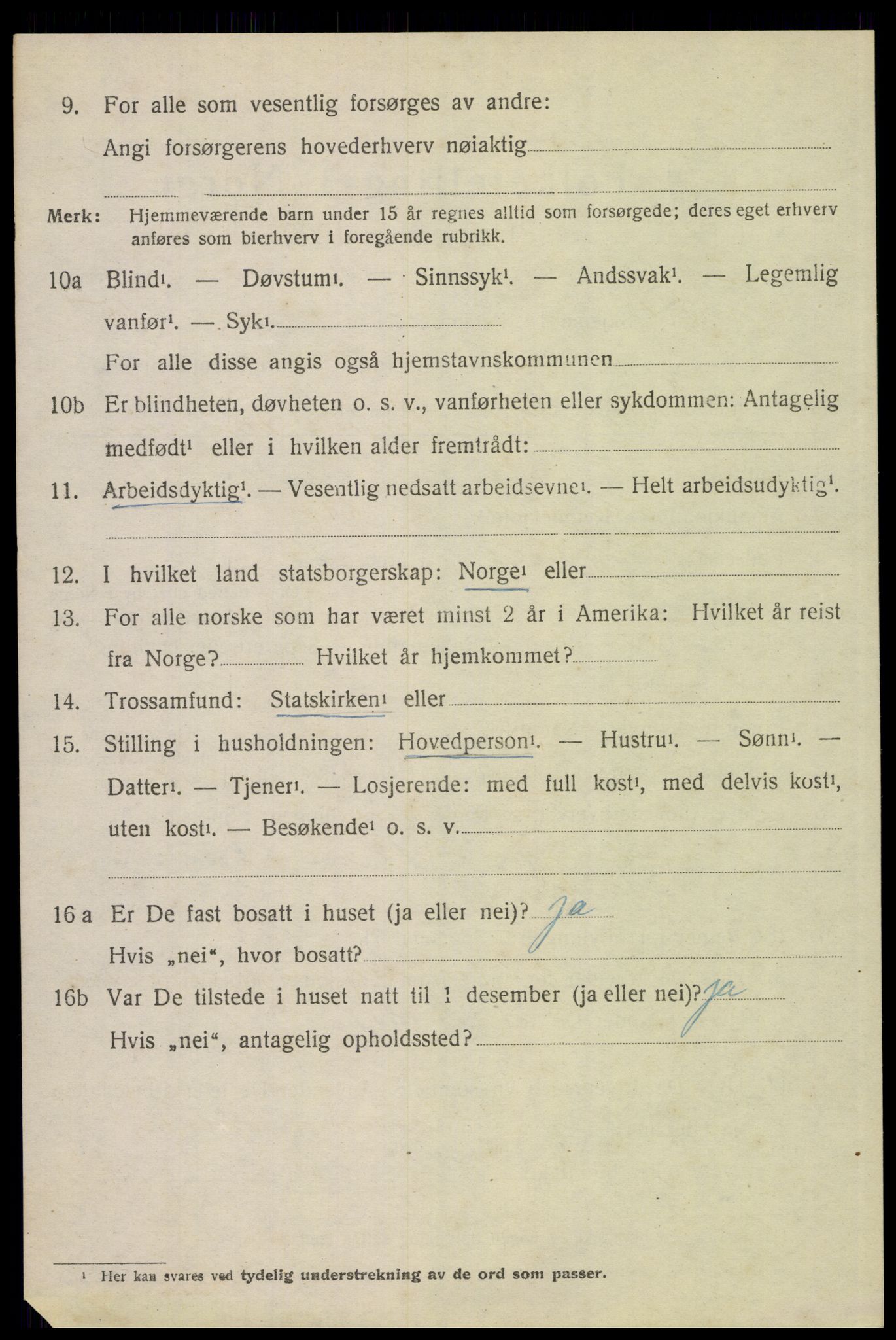 SAH, 1920 census for Trysil, 1920, p. 12752