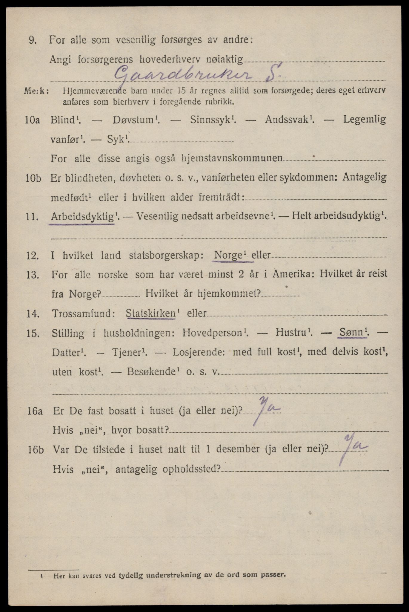 SAST, 1920 census for Vikedal, 1920, p. 4770