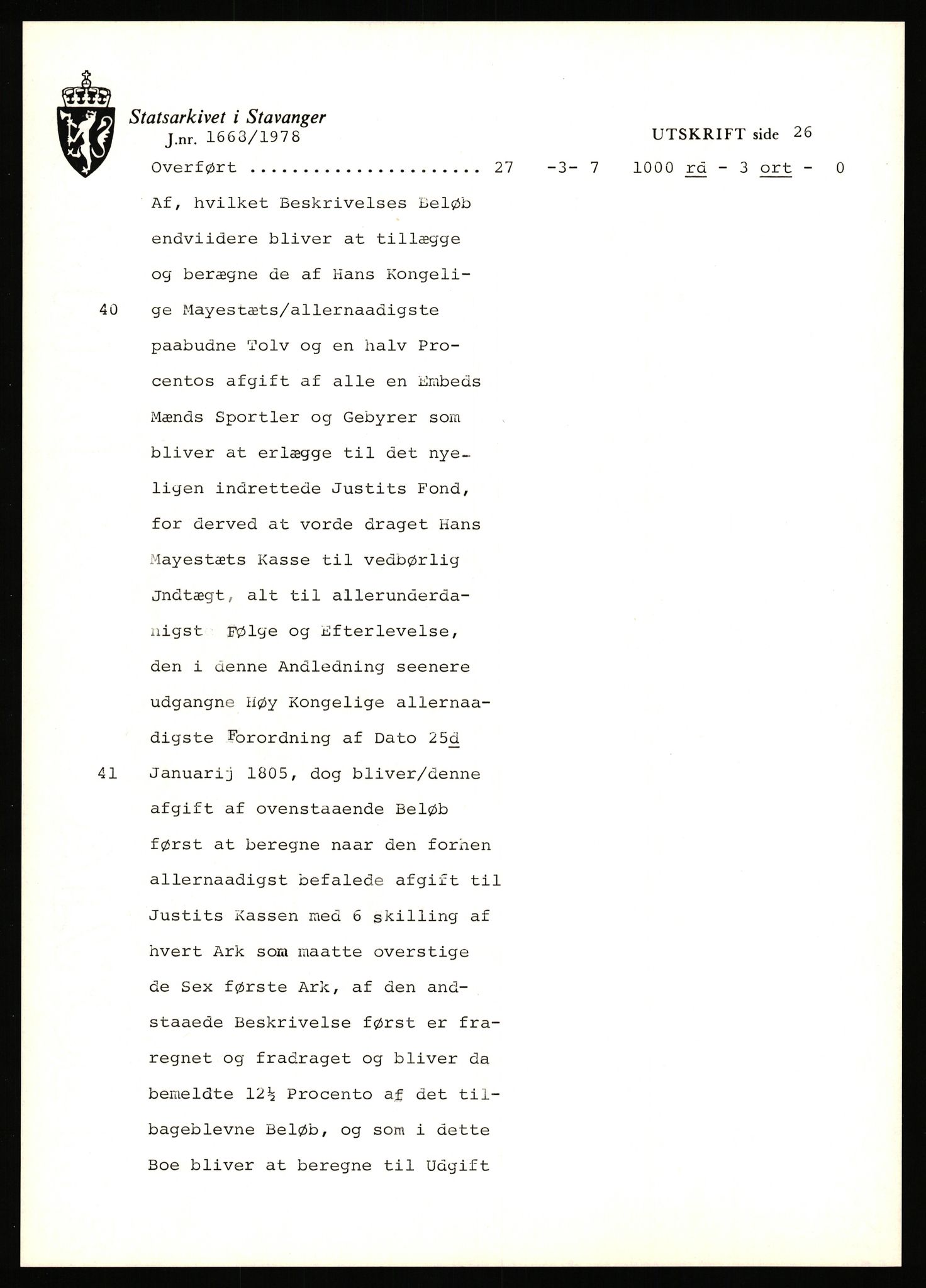 Statsarkivet i Stavanger, AV/SAST-A-101971/03/Y/Yj/L0063: Avskrifter sortert etter gårdsnavn: Nordbraud - Nordvik, 1750-1930, p. 275